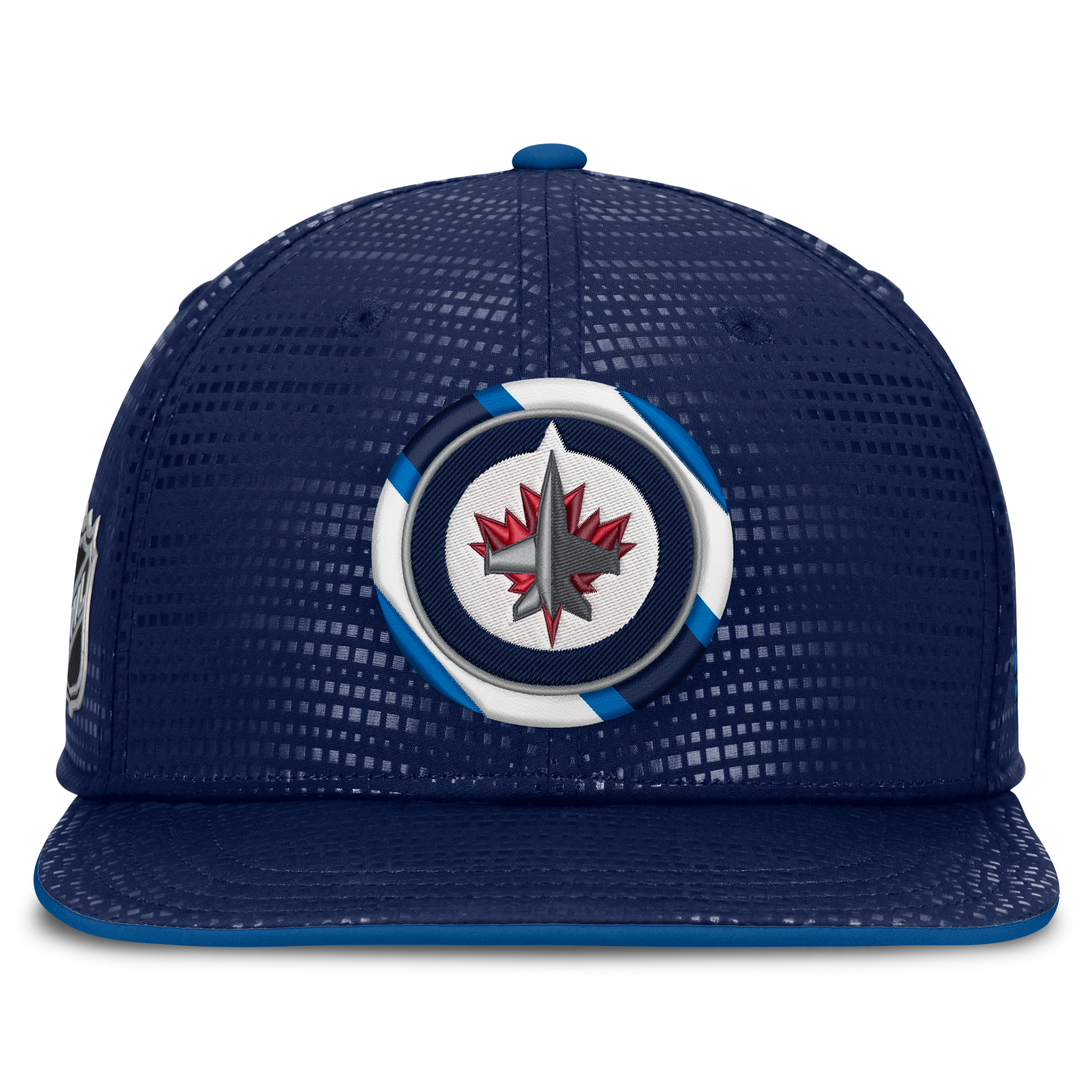 Men's Fanatics Navy Winnipeg Jets Authentic Pro Rink Square Visor Snapback Hat