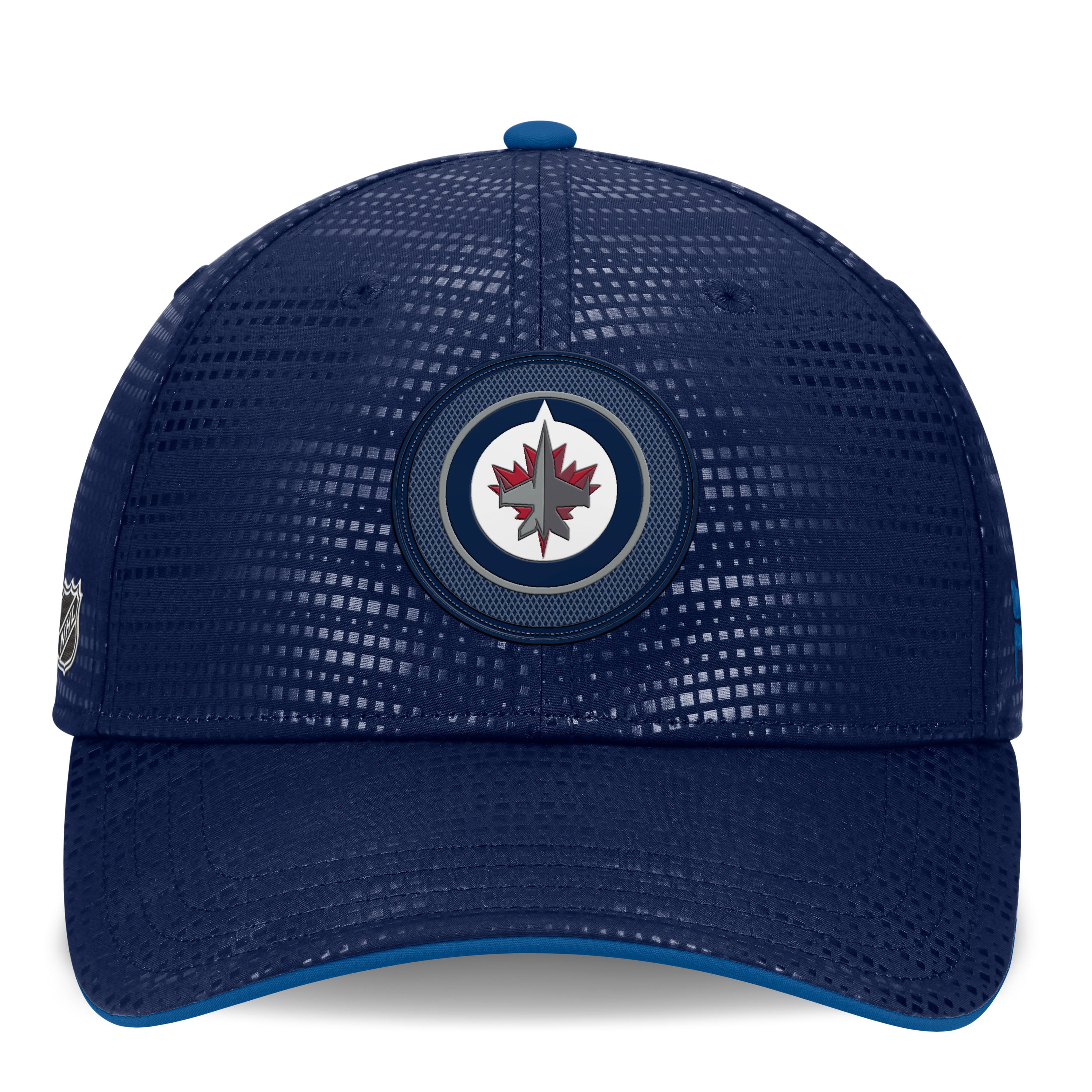 Casquette Fanatics bleu marine Winnipeg Jets Authentic Pro Rink Stretch Fit pour homme