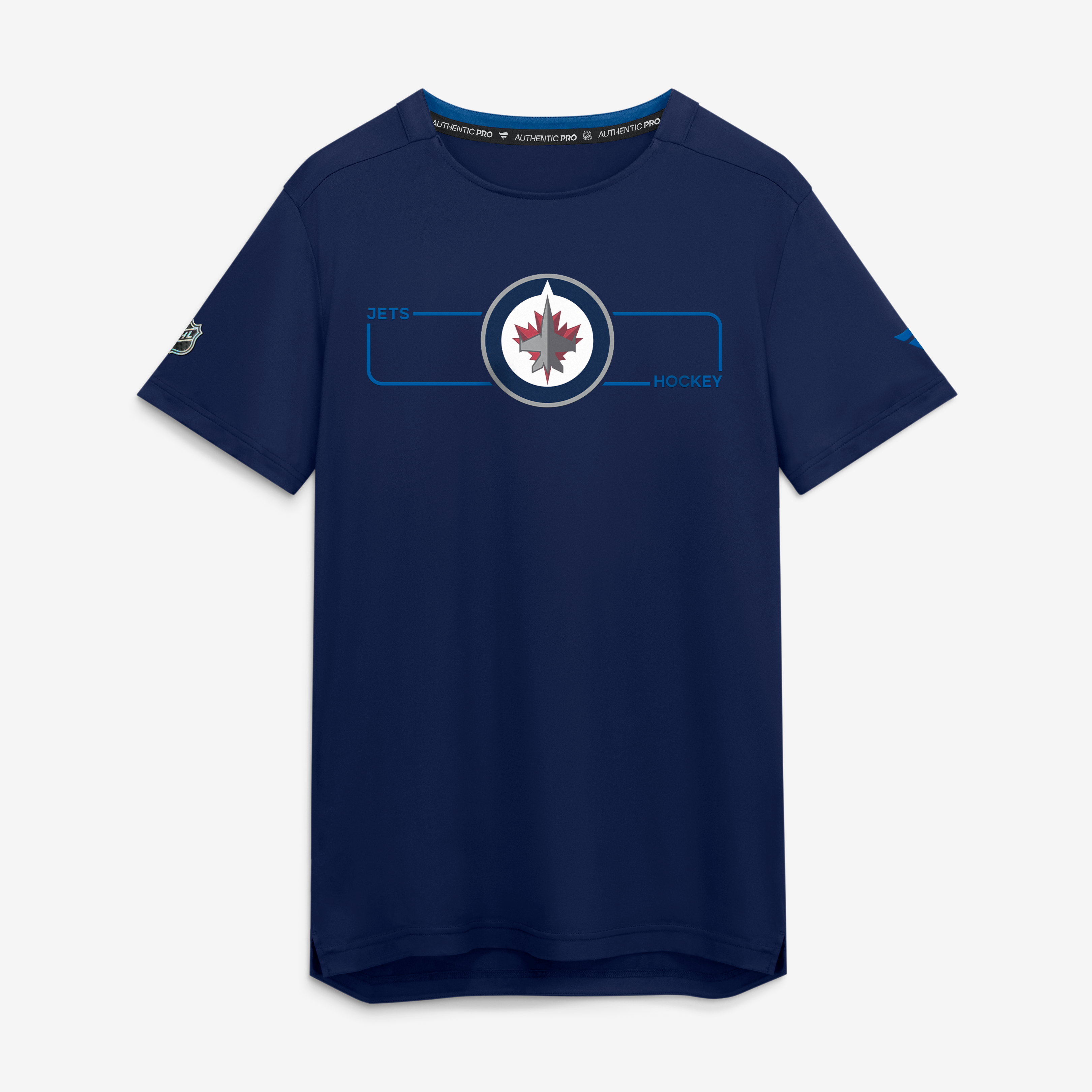 Men's Fanatics Navy Winnipeg Jets Authentic Pro Rink Tech T-Shirt