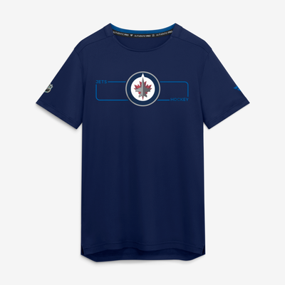 Men's Winnipeg Jets Fanatics Navy Authentic Pro Rink Tech T-Shirt