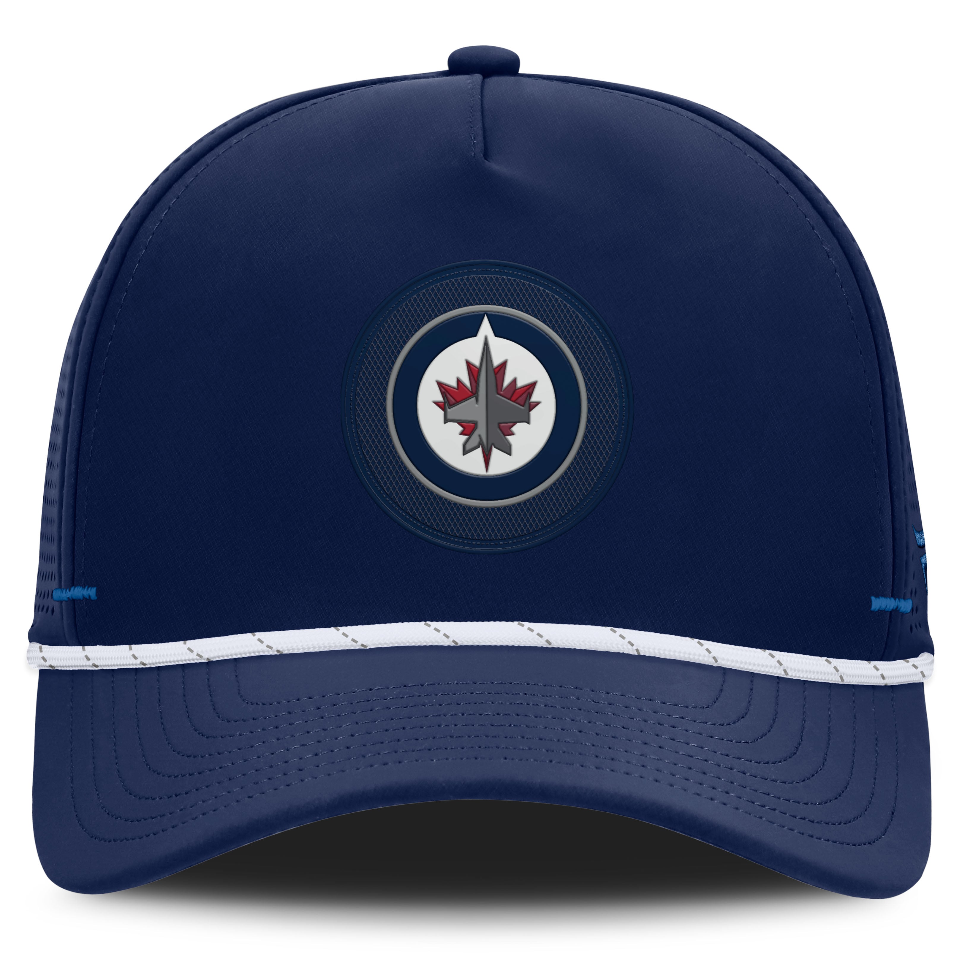 Men's Fanatics Navy Winnipeg Jets Authentic Pro Rink Vented A-Frame Adjustable Hat