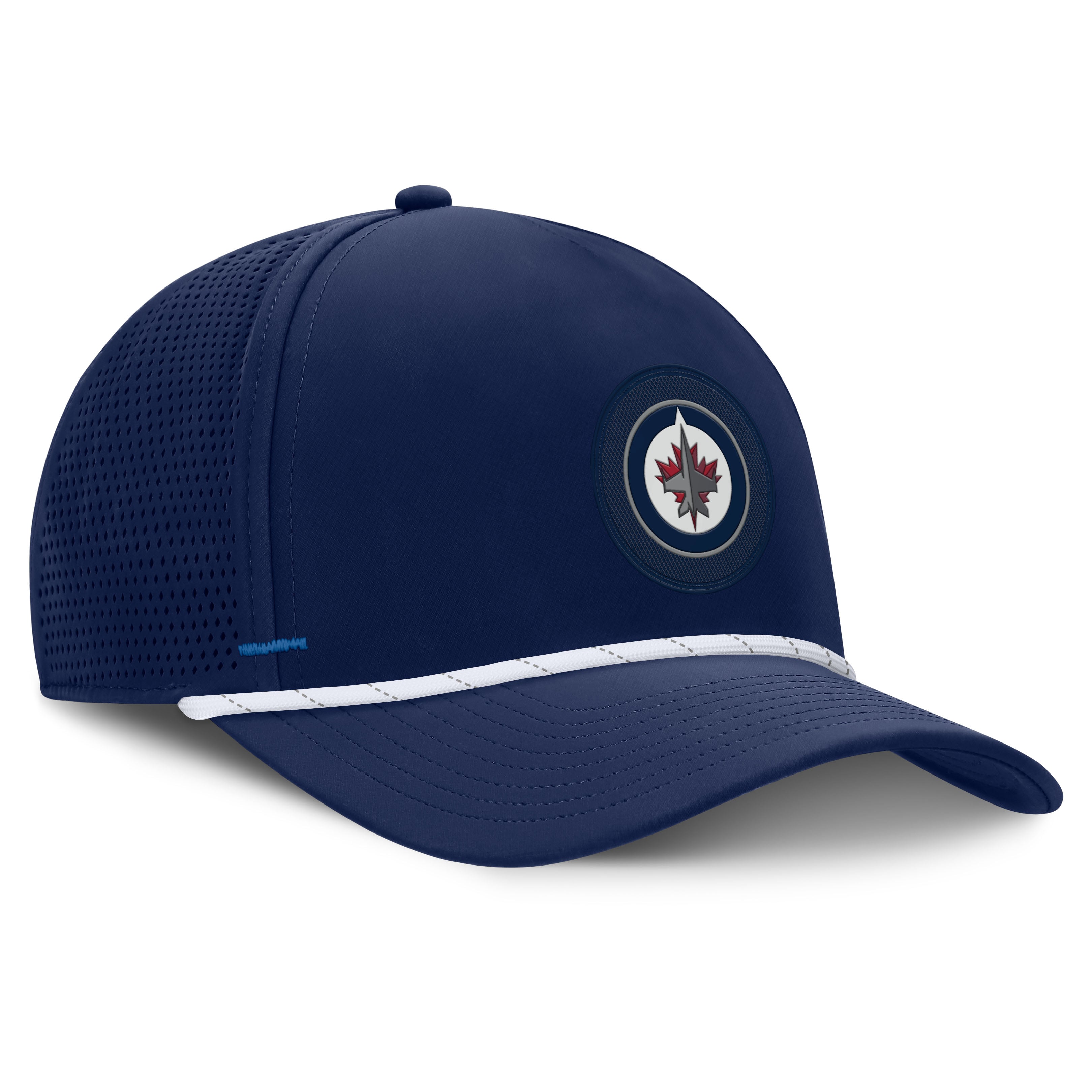 Men's Fanatics Navy Winnipeg Jets Authentic Pro Rink Vented A-Frame Adjustable Hat