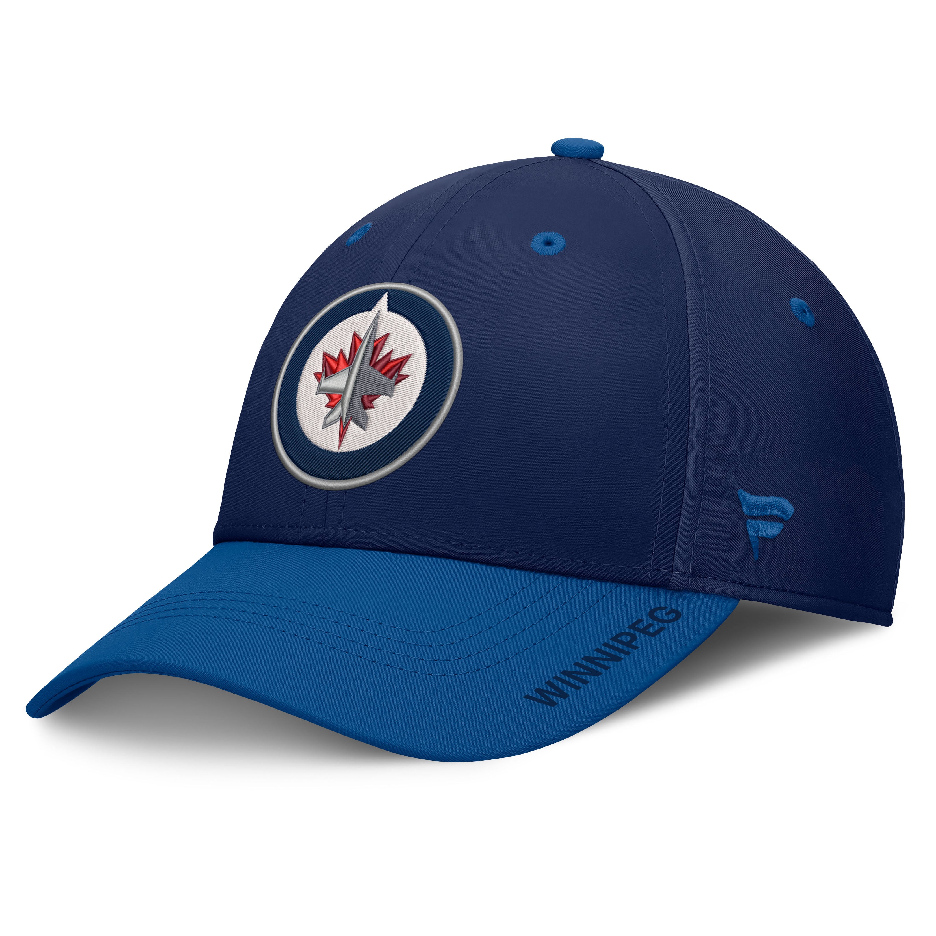 Casquette extensible authentique Pro Rink Fanatics bleu marine/bleu pour homme