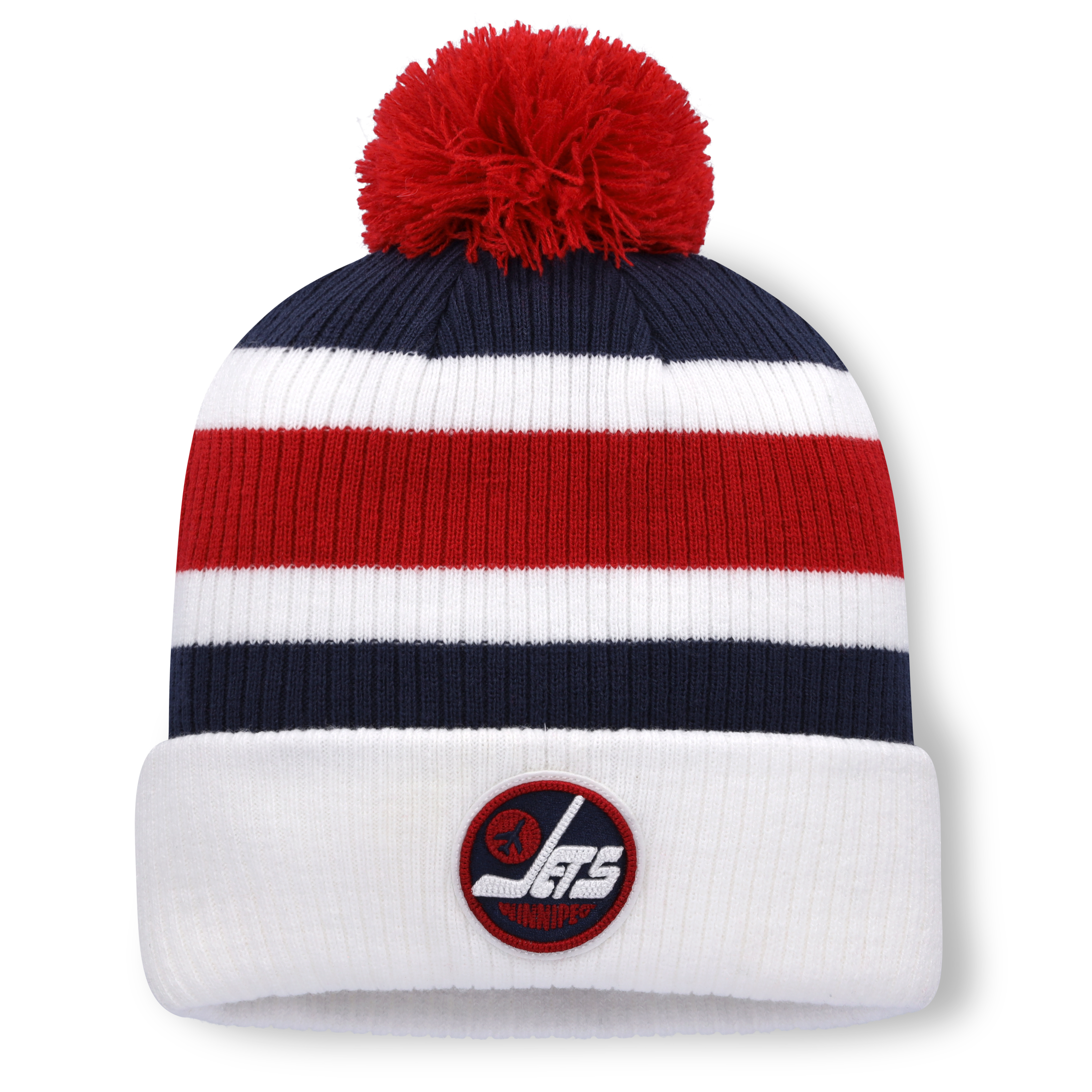 Men's Fanatics  White Winnipeg Jets 2026 NHL Heritage Classic Beanie with Pom
