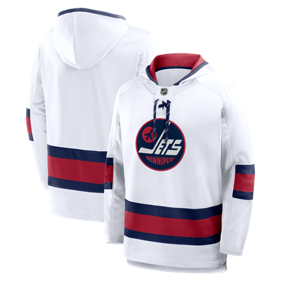 Sweat à capuche en polaire à lacets blanc Winnipeg Jets Fanatics 2026 NHL Heritage Classic pour homme