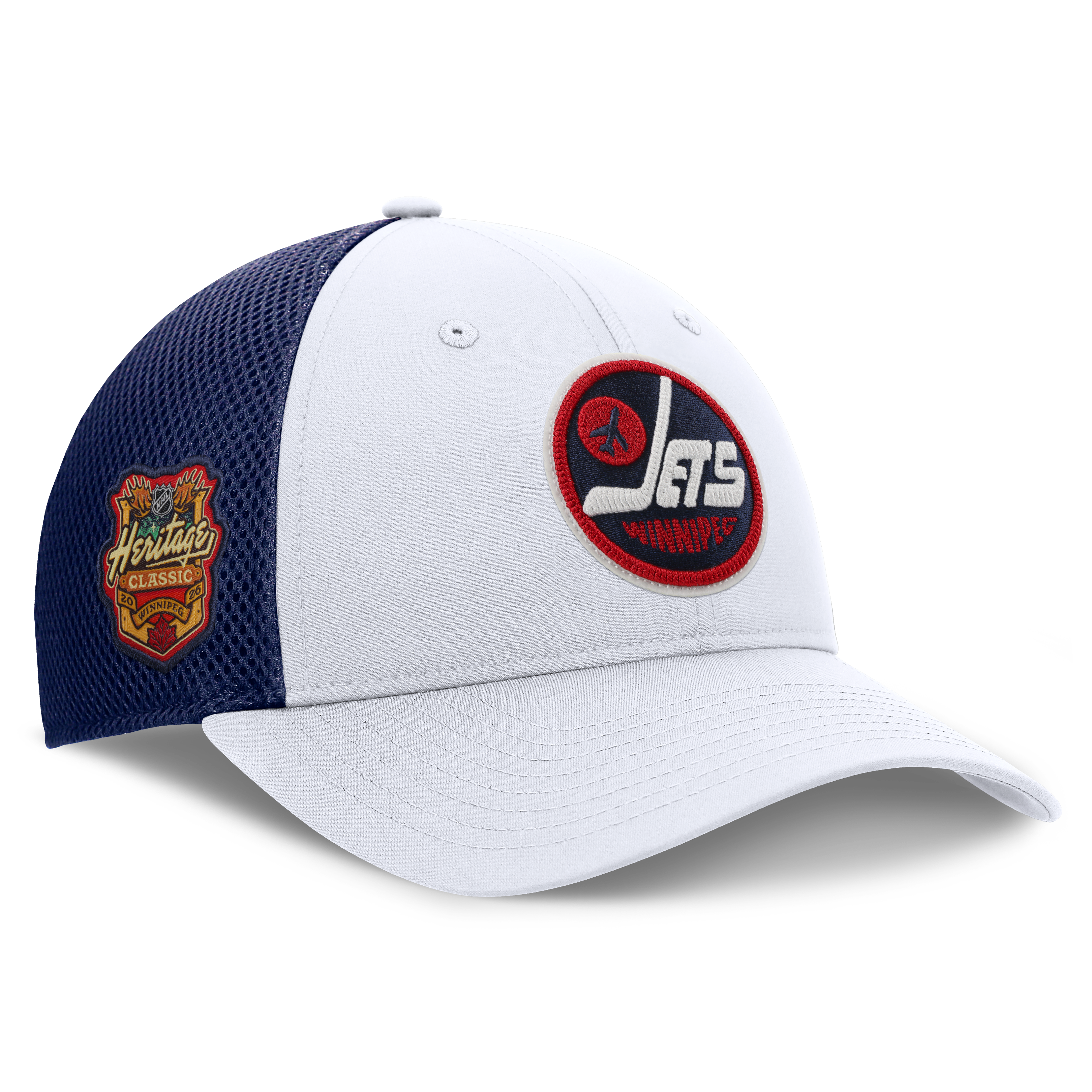 Men's Fanatics  White Winnipeg Jets 2026 NHL Heritage Classic Meshback Adjustable Hat