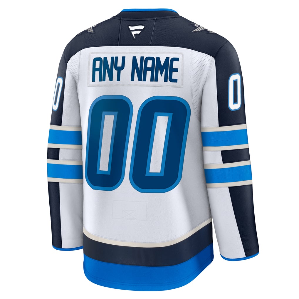 Men's Winnipeg Jets Fanatics White Away Premium Custom Jersey