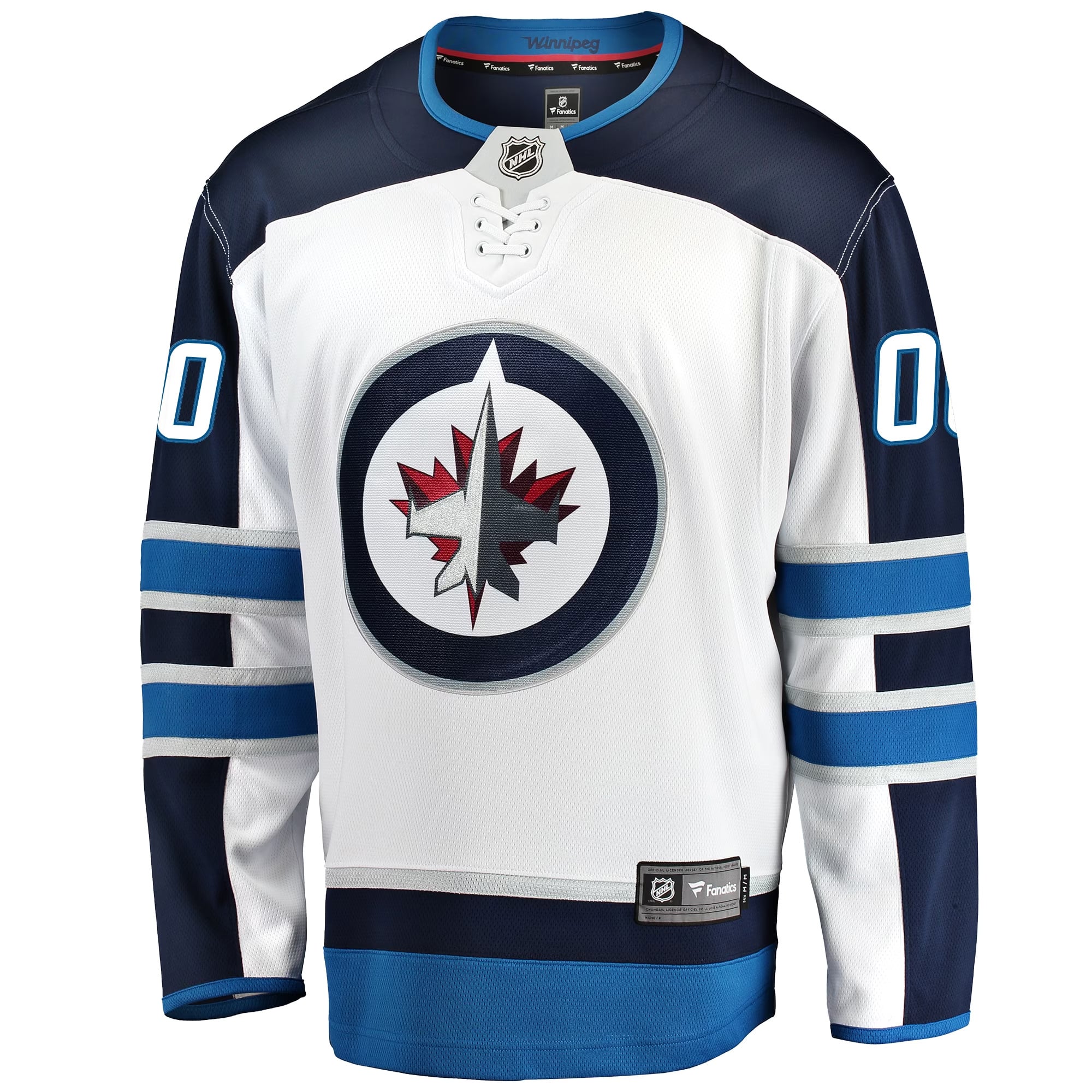 Fanatics pour hommes de marque blanc Winnipeg Jets Breakaway - Maillot personnalisé