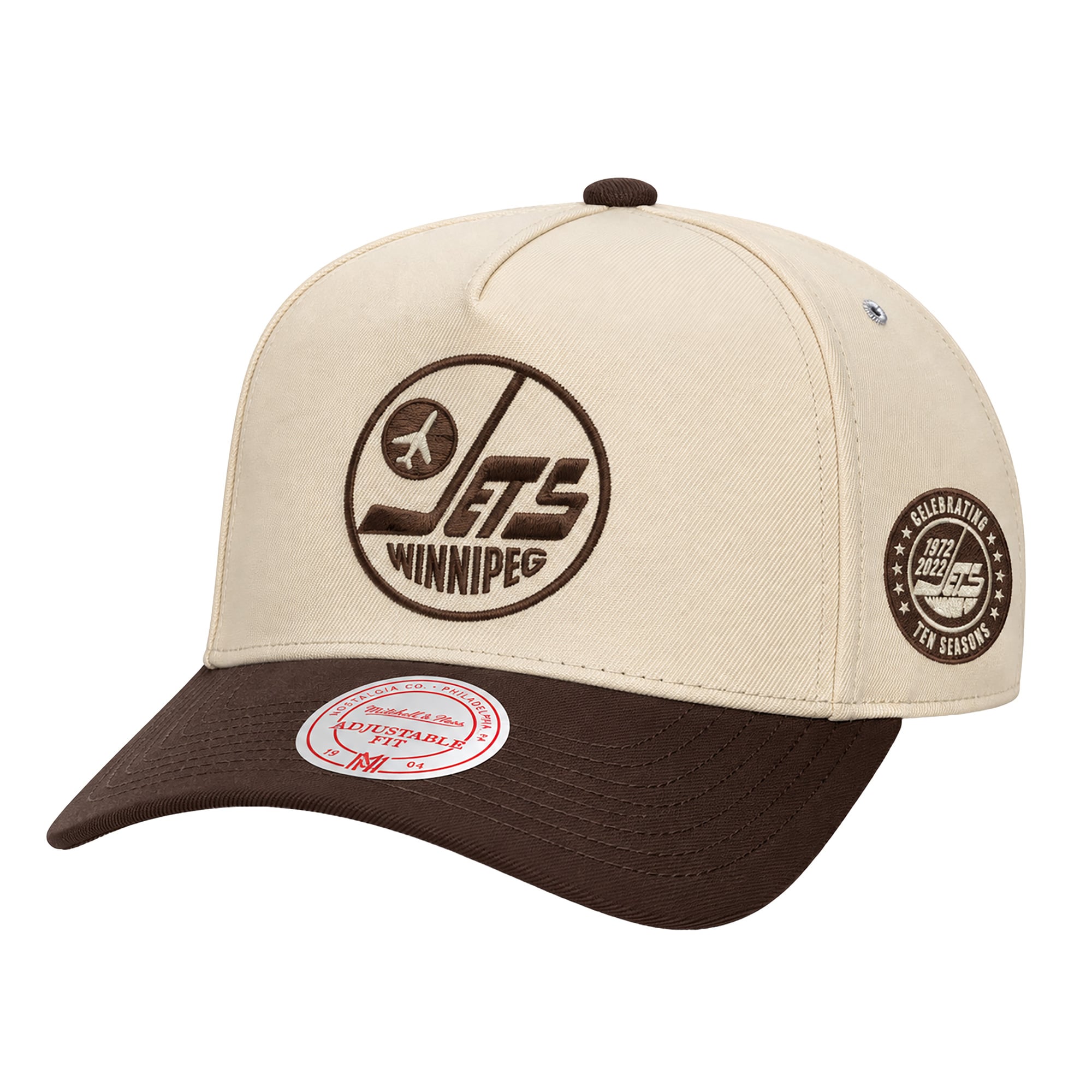 Casquette snapback Pro Pinch Fashion Basics crème pour homme Mitchell & Ness Winnipeg Jets