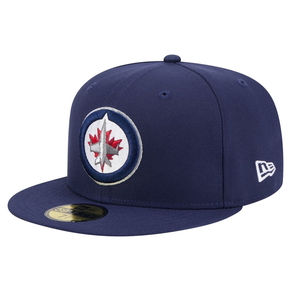 Casquette ajustée New Era 59FIFTY bleu marine des Jets de Winnipeg pour homme