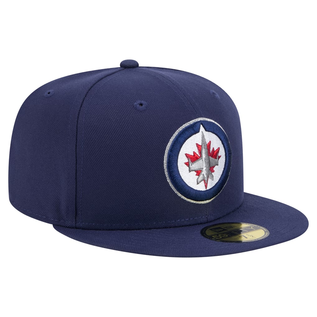 Casquette ajustée New Era 59FIFTY bleu marine des Jets de Winnipeg pour homme