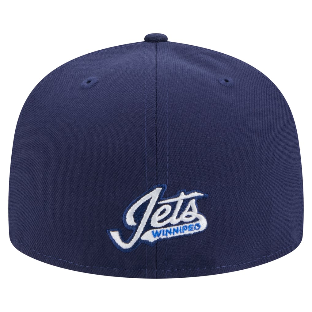 Casquette ajustée New Era 59FIFTY bleu marine des Jets de Winnipeg pour homme