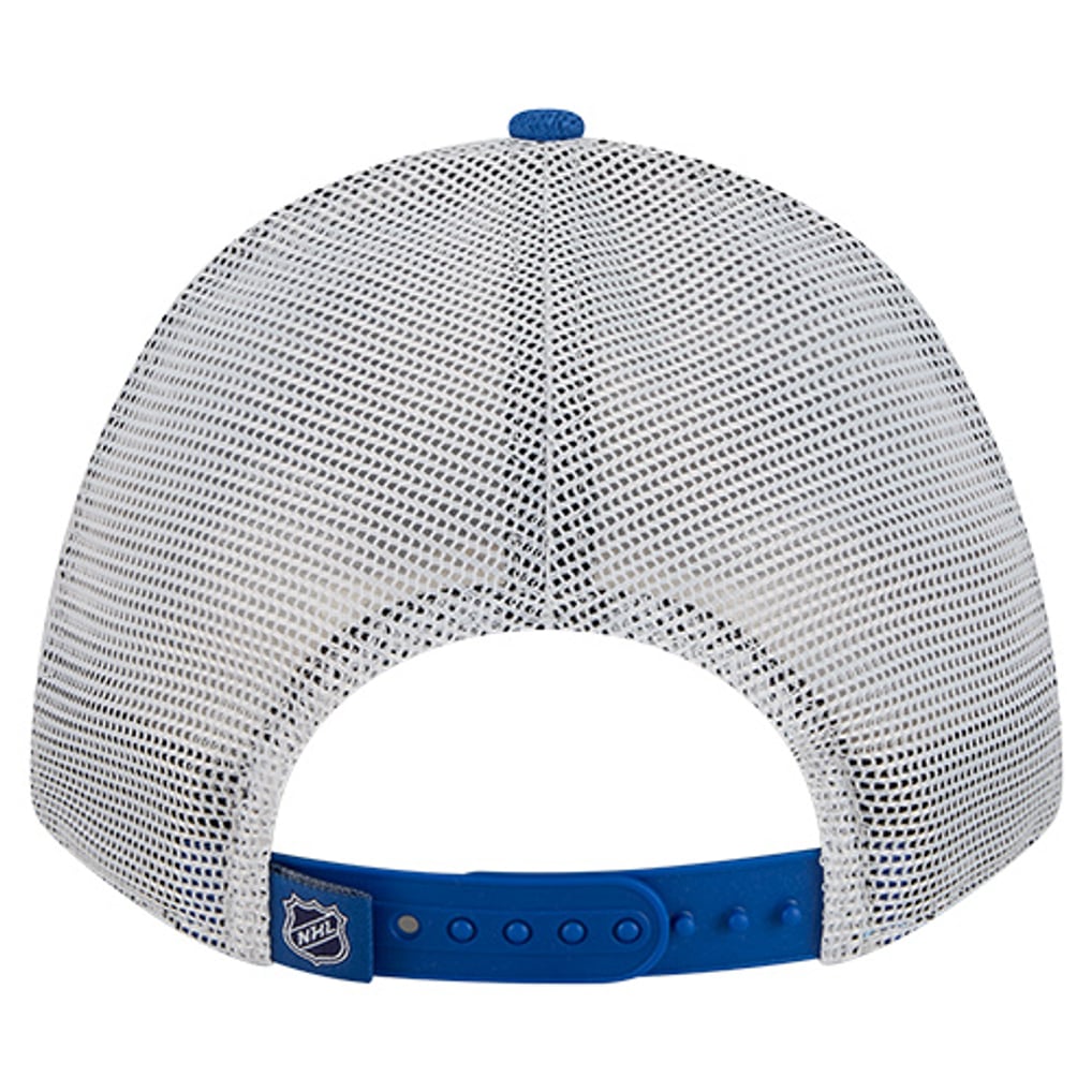 Casquette ajustable New Era 9FORTY M-Crown A-Frame bleu marine/bleu marine pour homme des Jets de Winnipeg