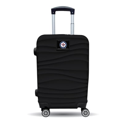 Winnipeg Jets MOJO Black Color Blitz Carry-On Hardcase Spinner Luggage
