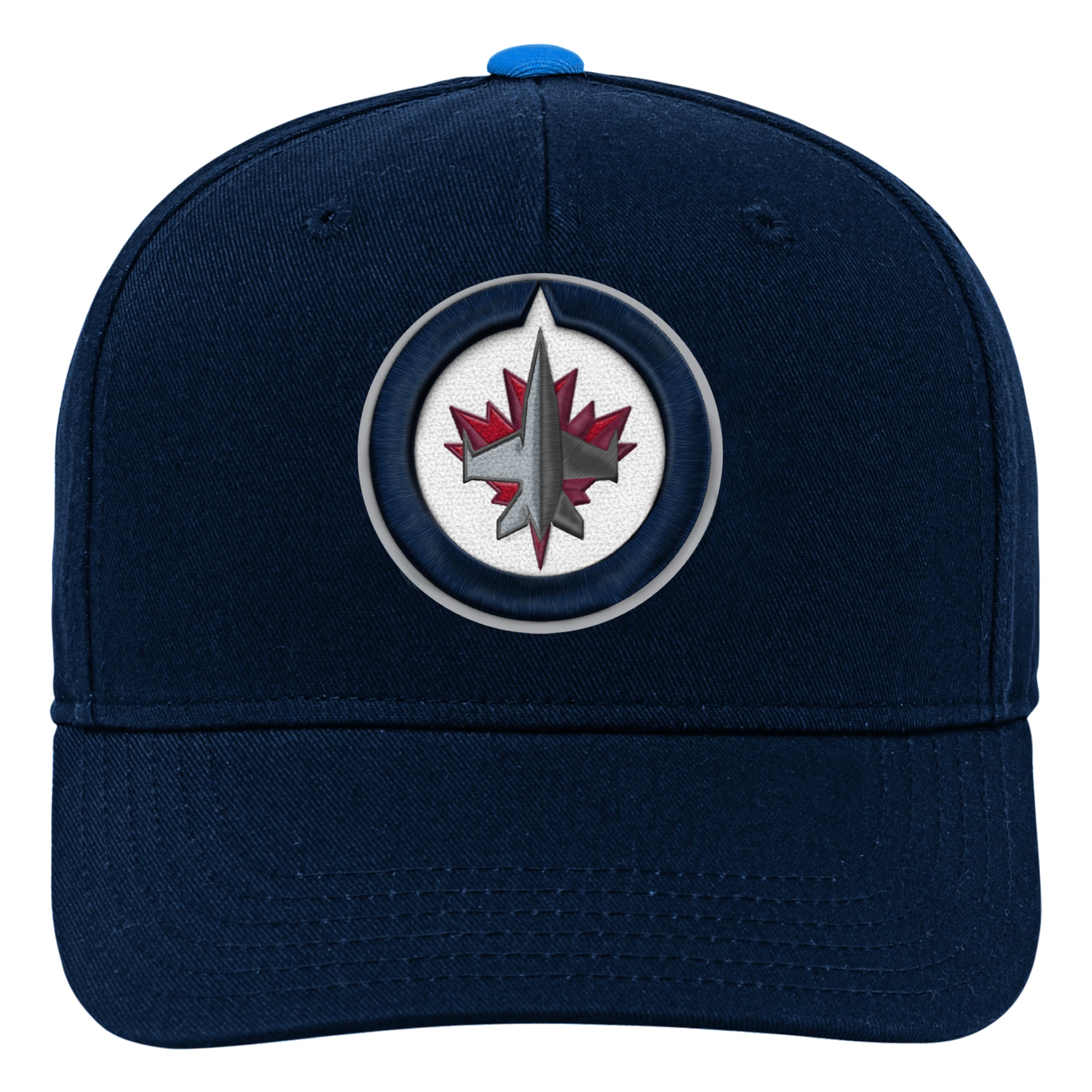 Casquette pré-courbée Outerstuff bleu marine des Jets de Winnipeg pour enfants d'âge préscolaire