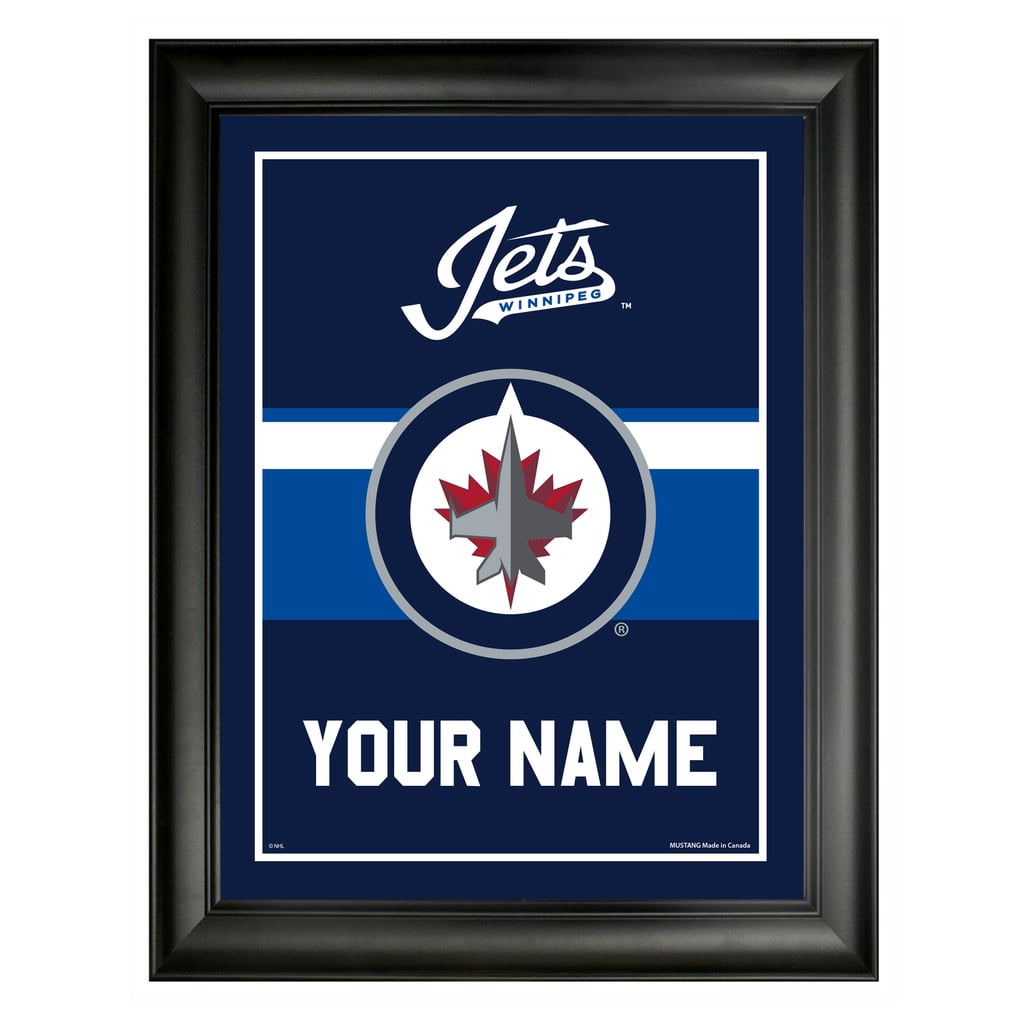 Winnipeg Jets 12'' x 16'' Personalized Team Frame