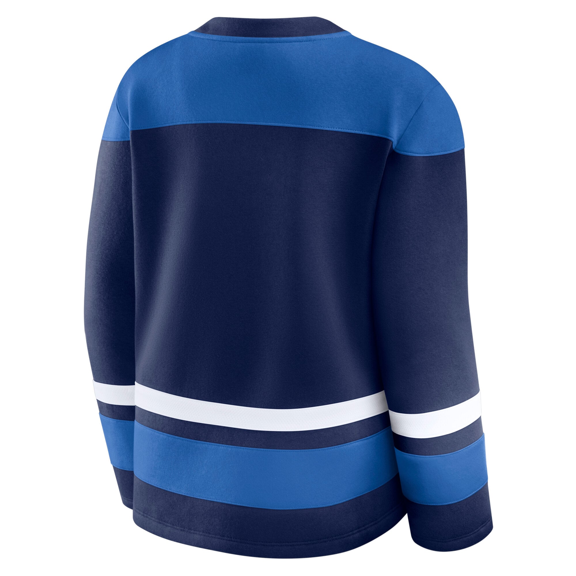 Sweat-shirt à manches longues et lacets Fanatics Navy Winnipeg Jets Icing pour femme
