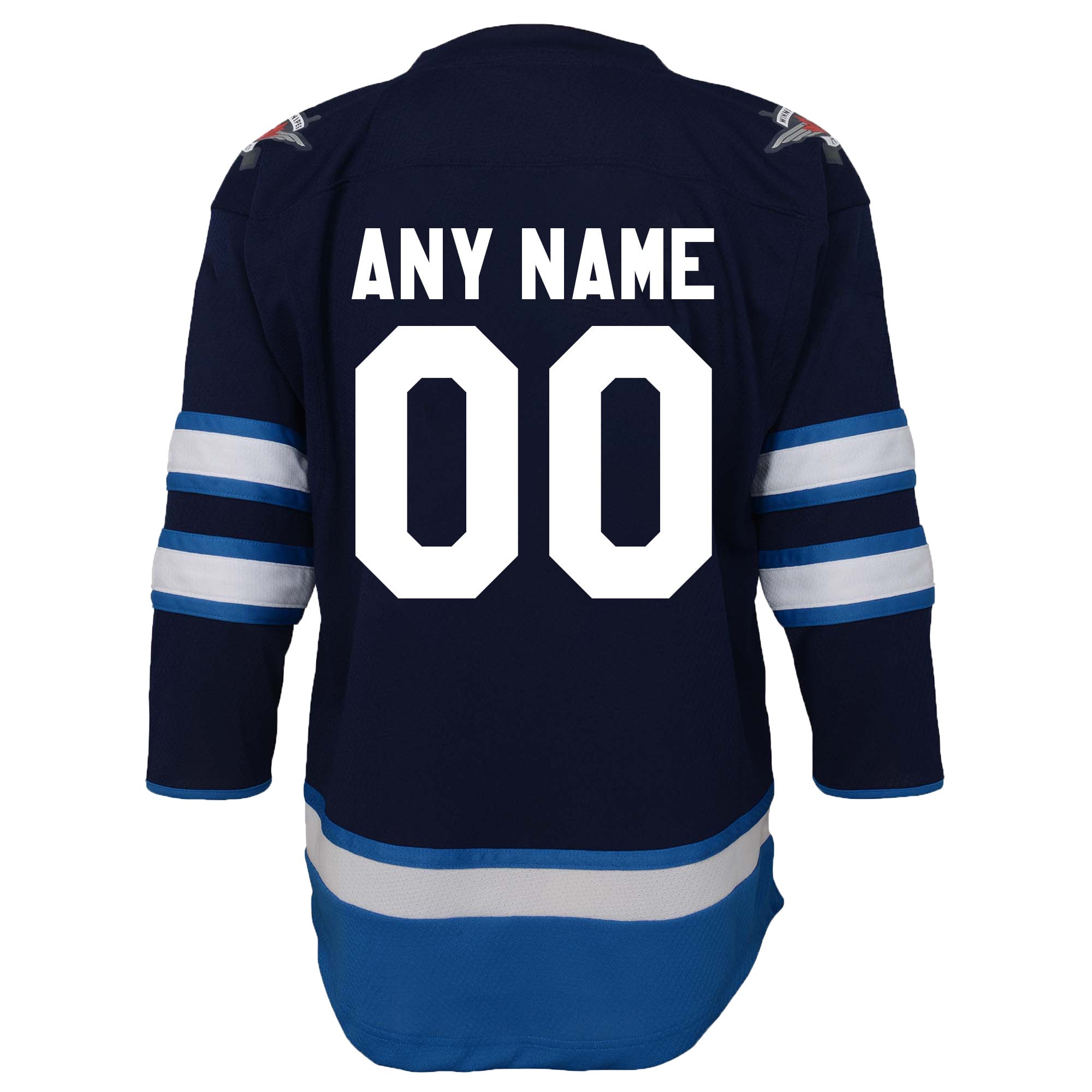 Jeunesse Marine Winnipeg Jets 2020/21 Domicile - Réplique de maillot personnalisé