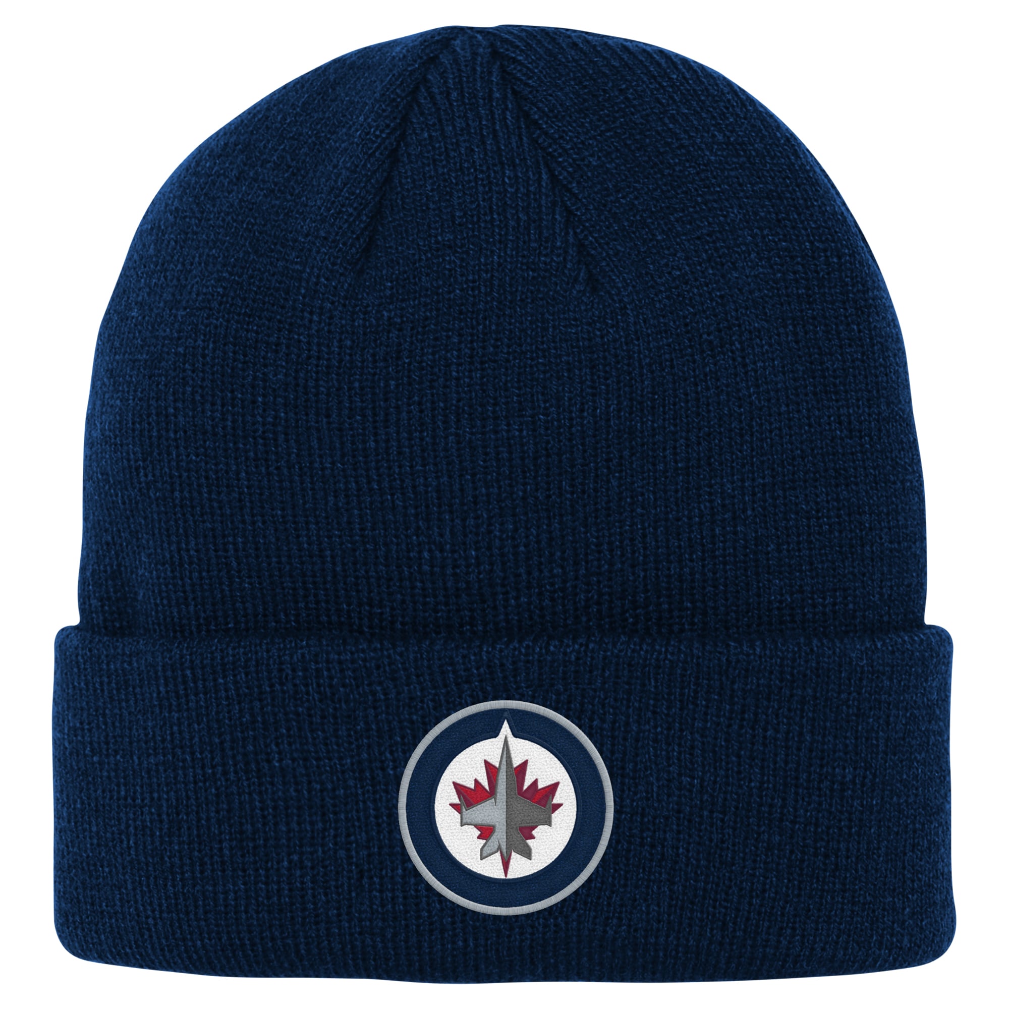 Youth Outerstuff Navy Winnipeg Jets Cuffed Knit Hat