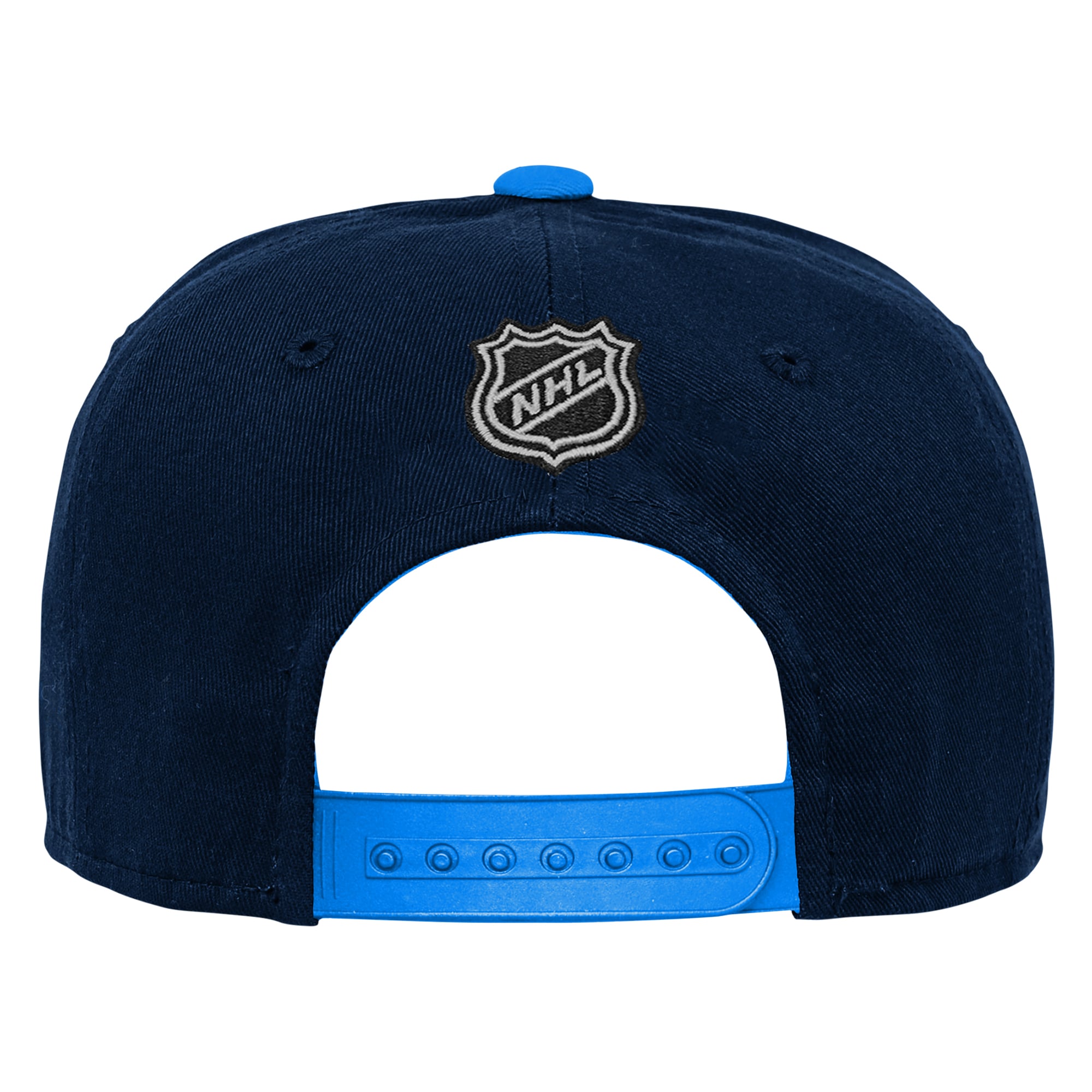 Casquette ajustable Outerstuff bleu marine avec logo des Jets de Winnipeg pour jeunes