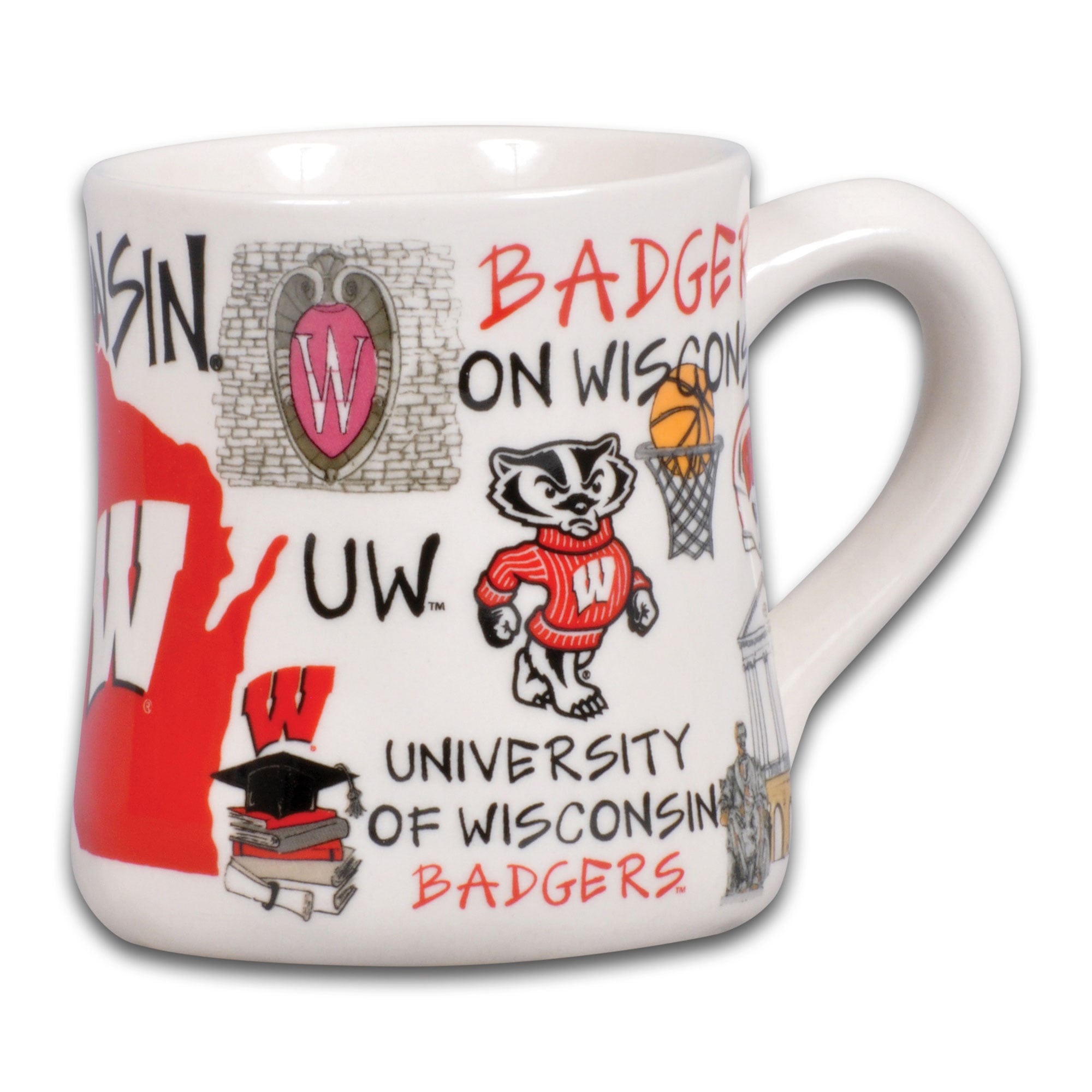 Mug en céramique Wisconsin Badgers Icon 20 oz.