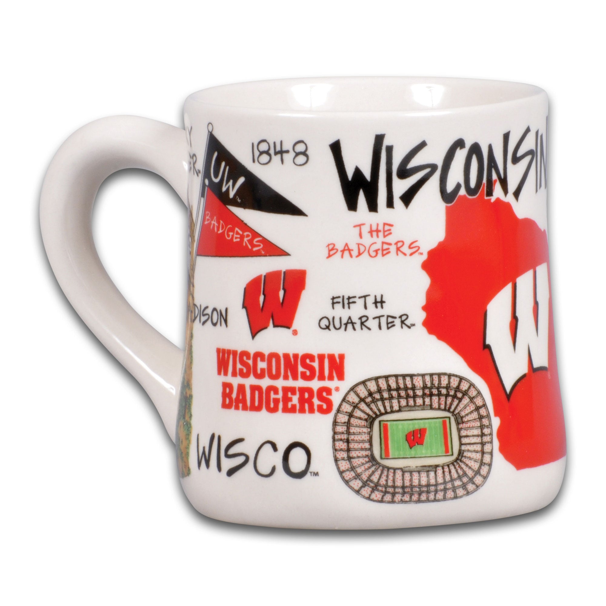 Mug en céramique Wisconsin Badgers Icon 20 oz.