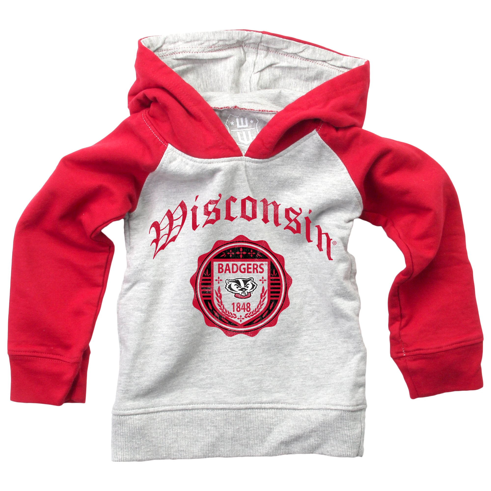 Infant Wes & Willy  Red Wisconsin Badgers Raglan Hoodie and Sweatpants Set