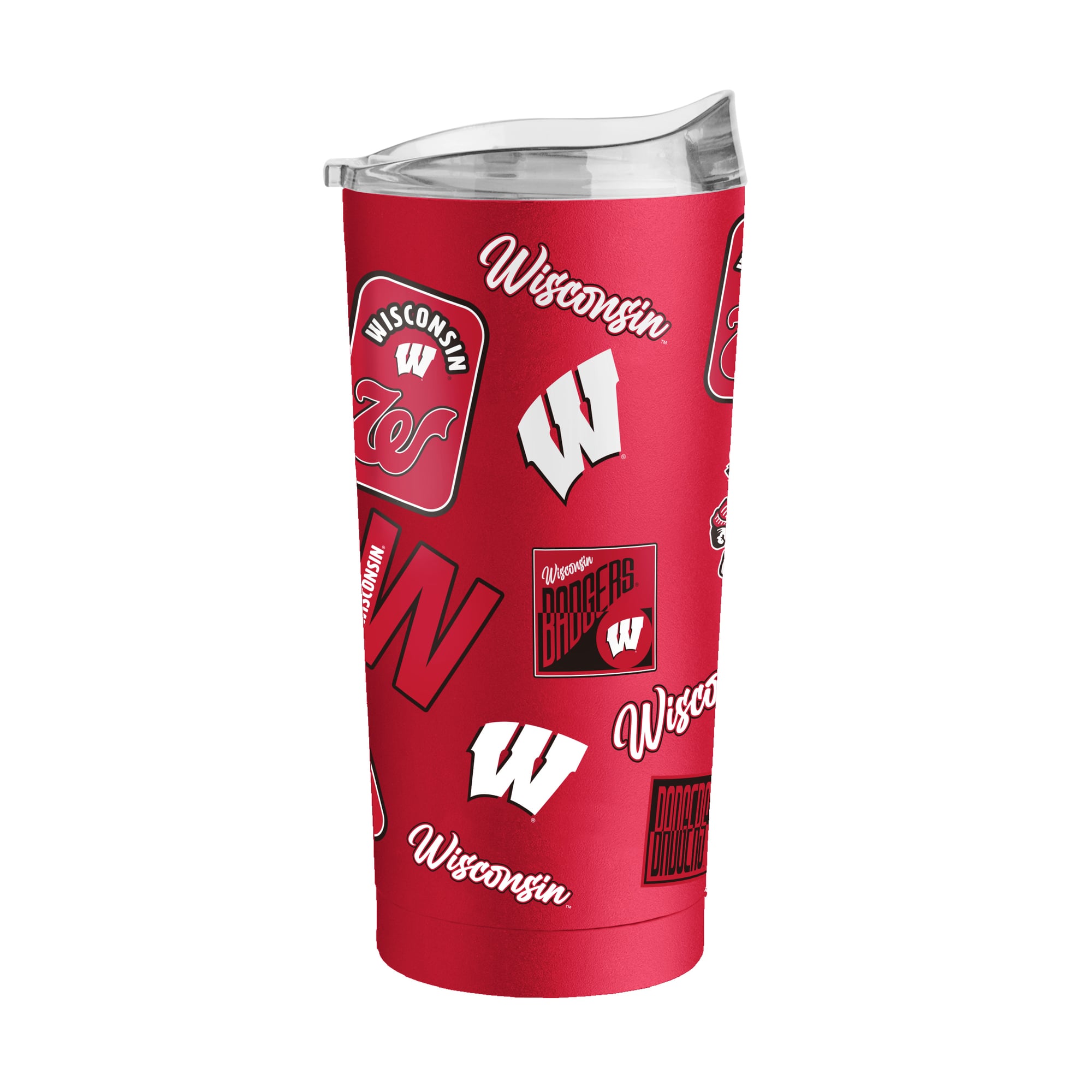 Gobelet isotherme Logo Brands Wisconsin Badgers 20 oz Dreamweave à revêtement en poudre