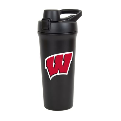 Wisconsin Badgers Logo Brands 26oz. Flipside Shaker Bottle