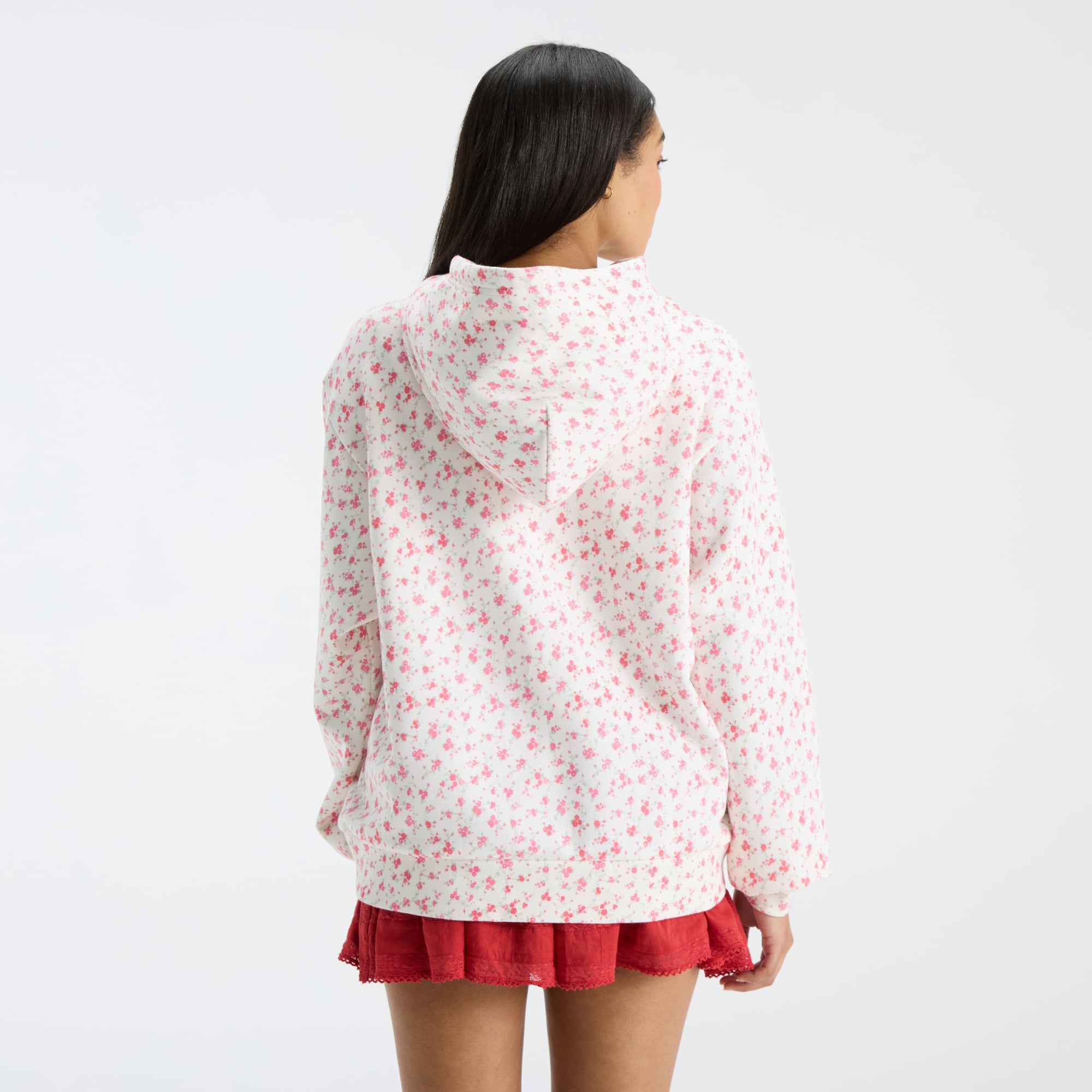 Sweat à capuche blanc LoveShackFancy pour femme, Wisconsin Badgers Nacova