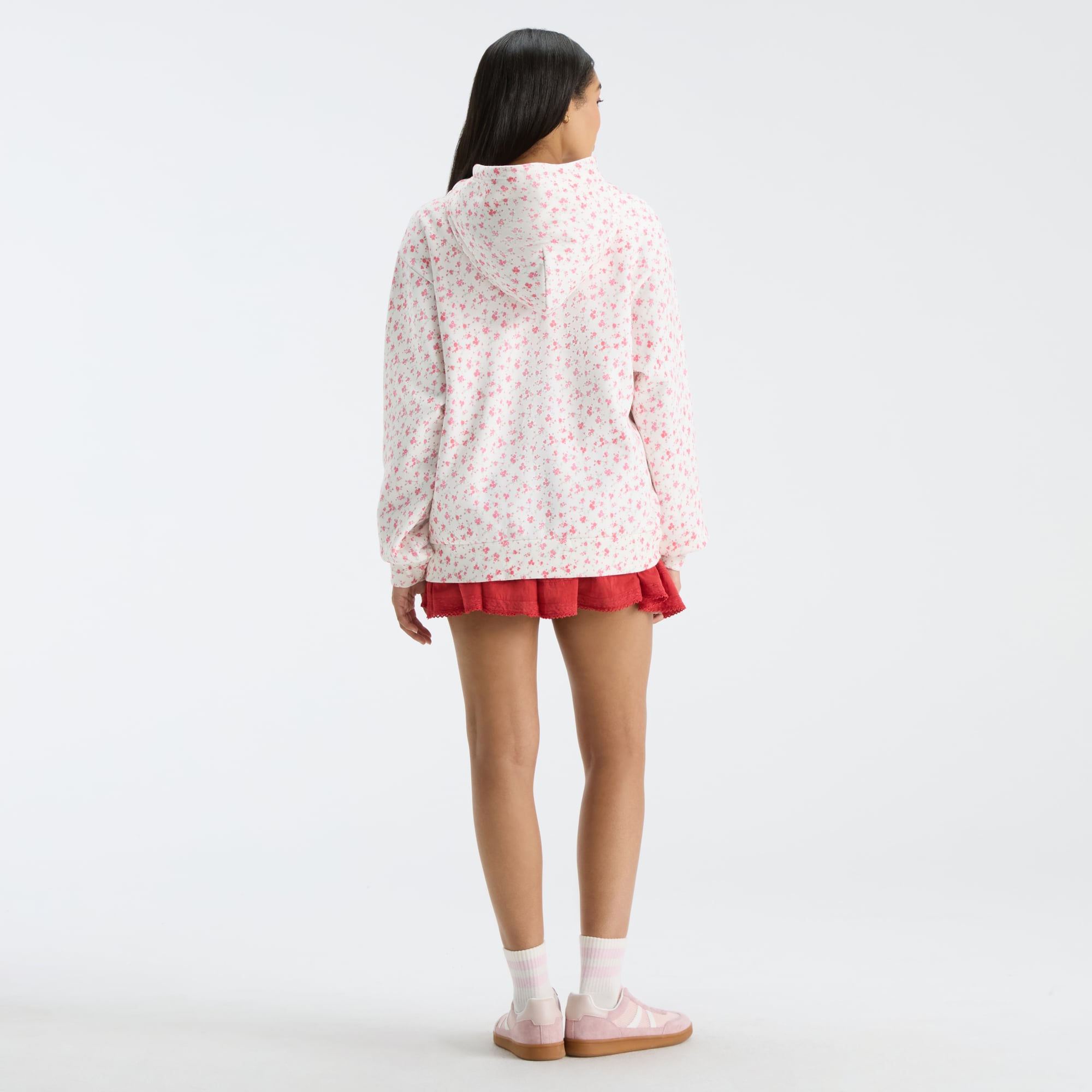Sweat à capuche blanc LoveShackFancy pour femme, Wisconsin Badgers Nacova