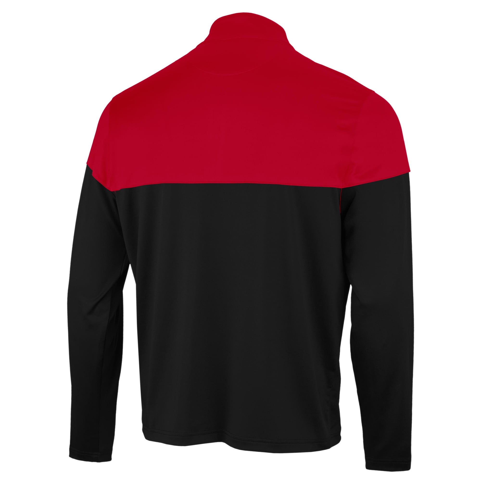 Pull à col zippé Antigua noir Wisconsin Badgers Hinder pour homme