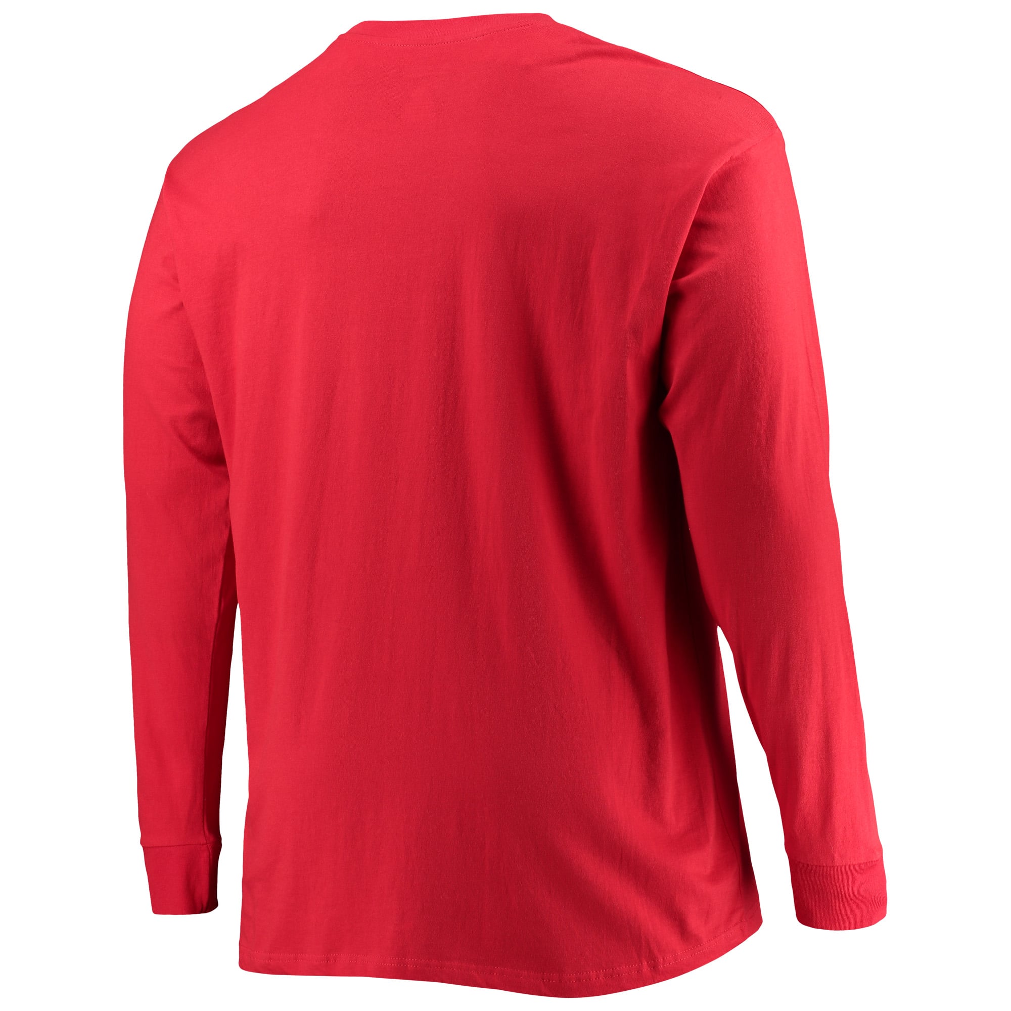 T-shirt à manches longues Champion Red Wisconsin Badgers pour hommes, grandes tailles, 2 coups