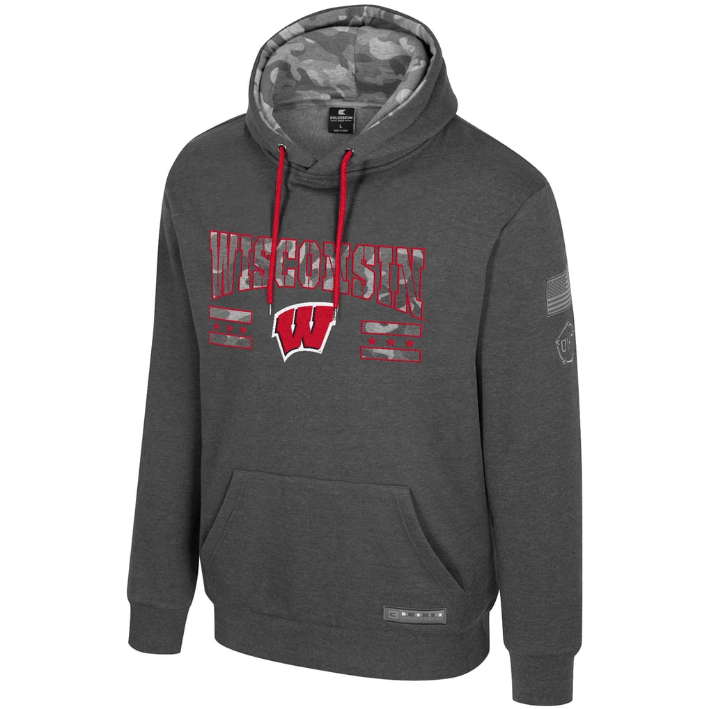 Wisconsin Badgers Colosseum Operation Hat Trick Squad Hoodie - Heather ...