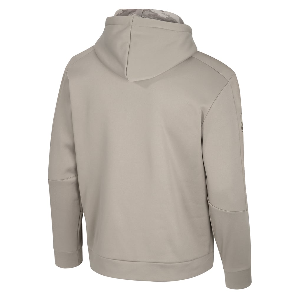 Wisconsin Badgers Colosseum Operation Hat Trick Battalion Hoodie - Oatmeal