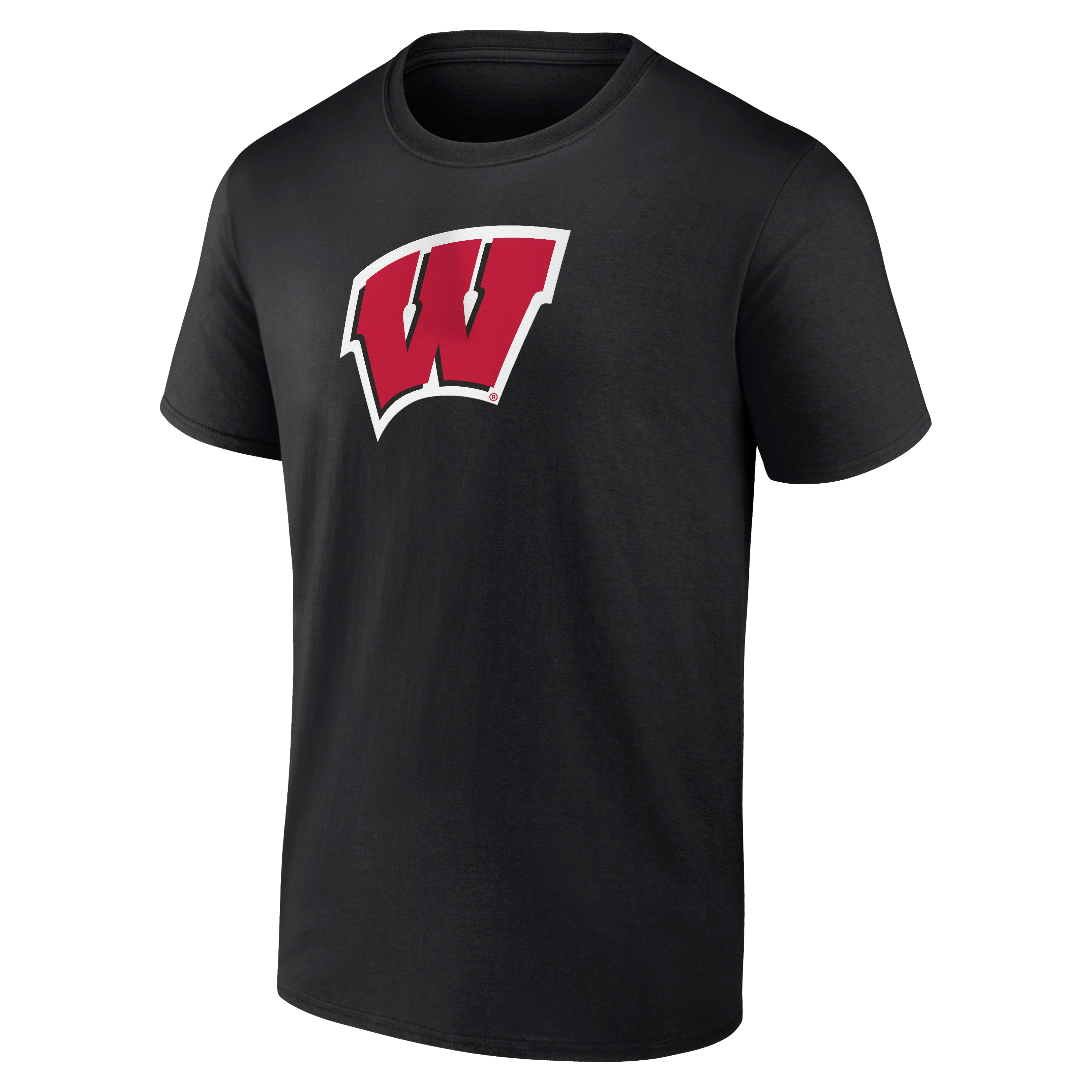 Men's Logo Athletic Red Wisconsin Badgers Primary T-Shirt