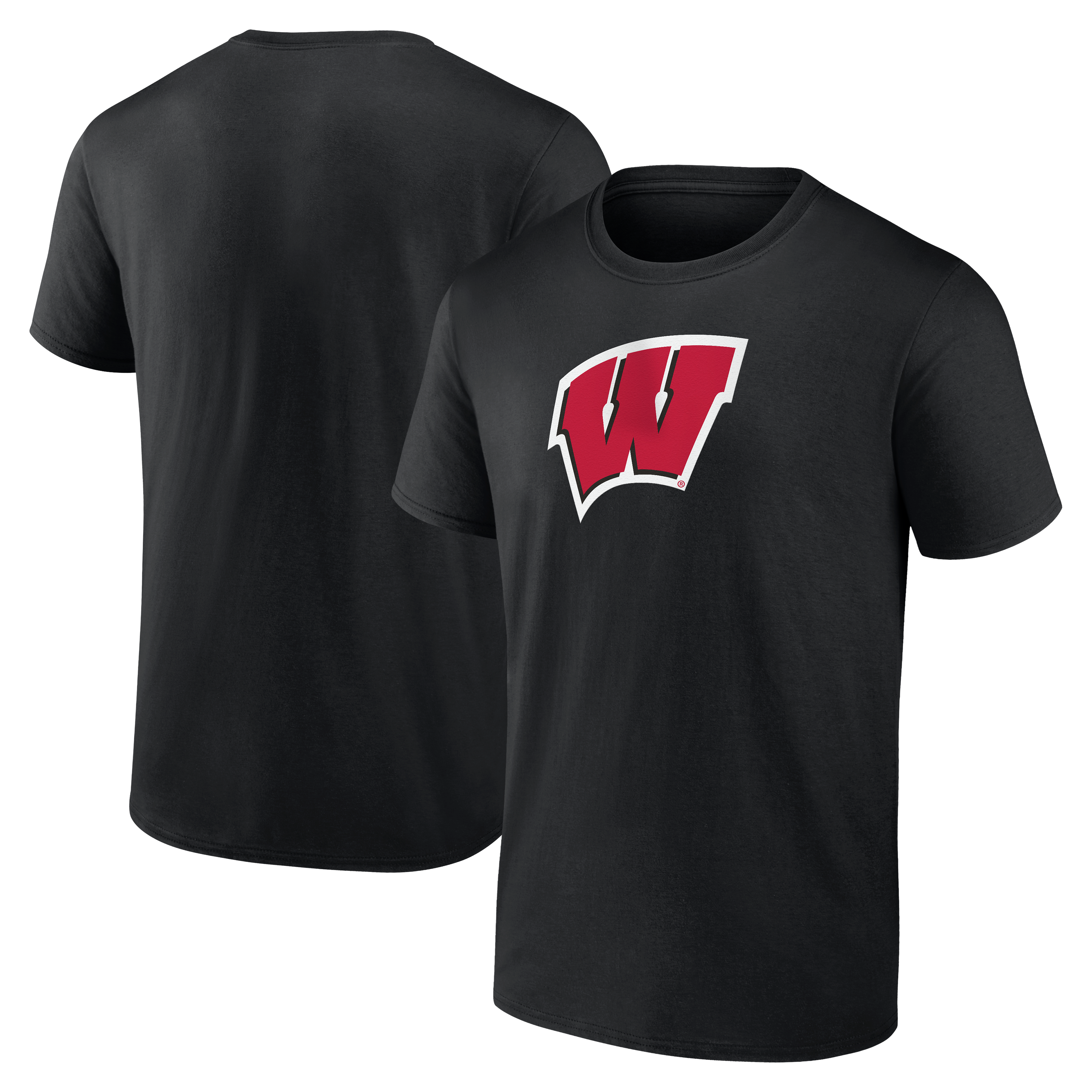 Men's Logo Athletic Red Wisconsin Badgers Primary T-Shirt