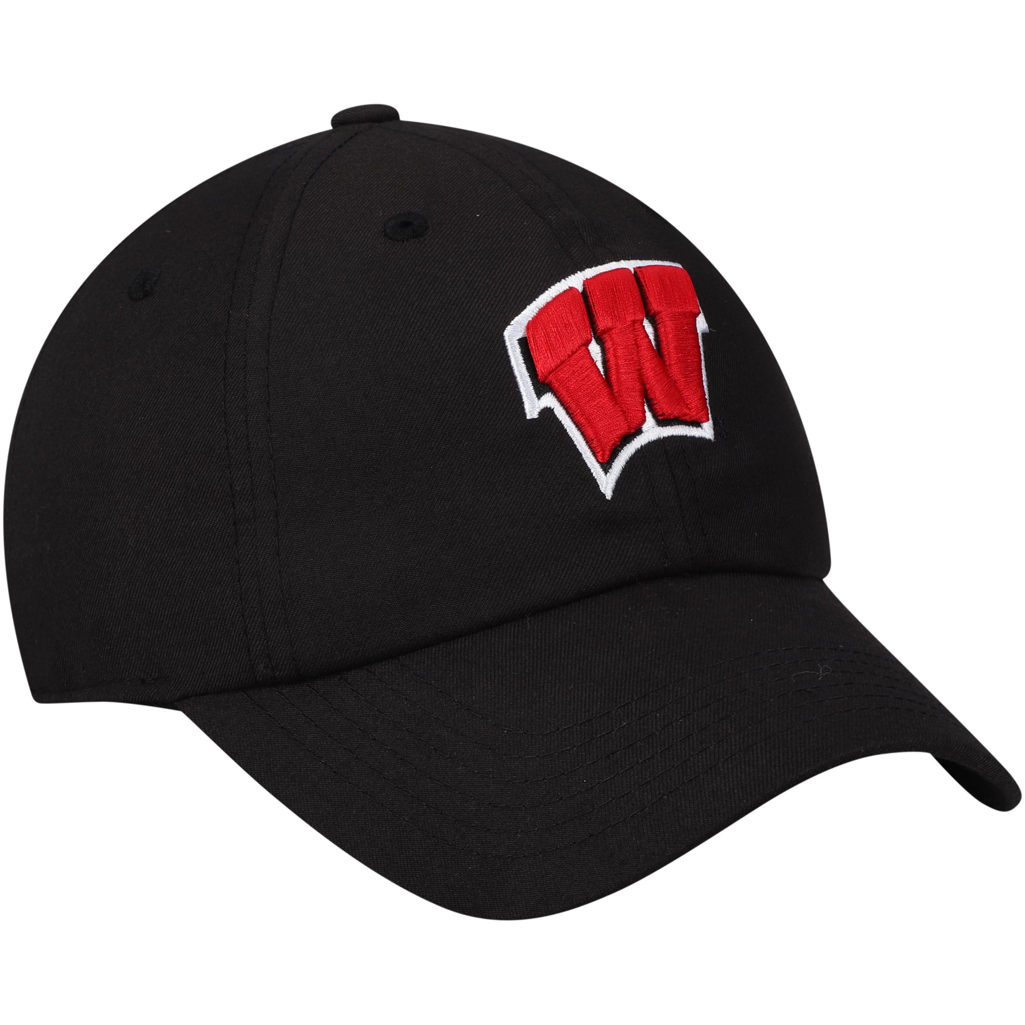 Men's Top of the World Black Wisconsin Badgers Primary Logo Staple