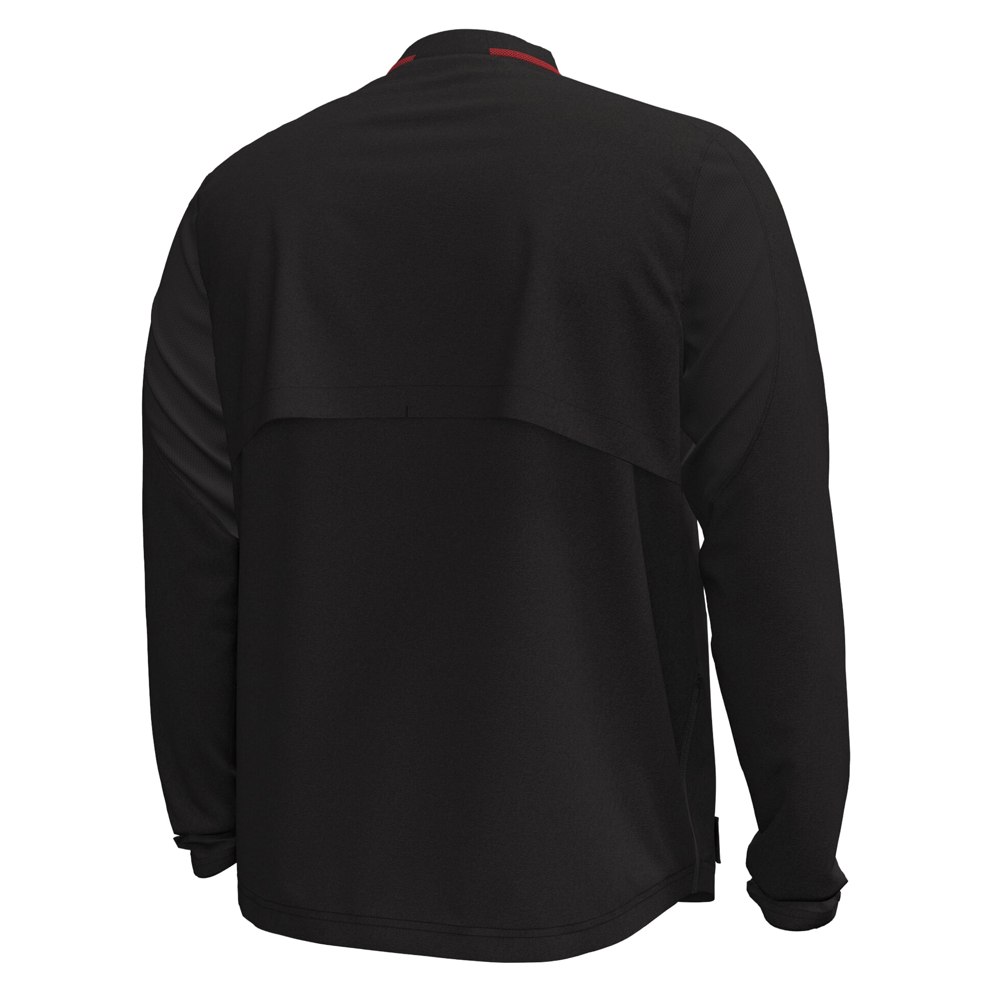 Men's Under Armour Black Wisconsin Badgers 2026 Sideline Motivate Woven Quarter-Zip Long Sleeve Pullover