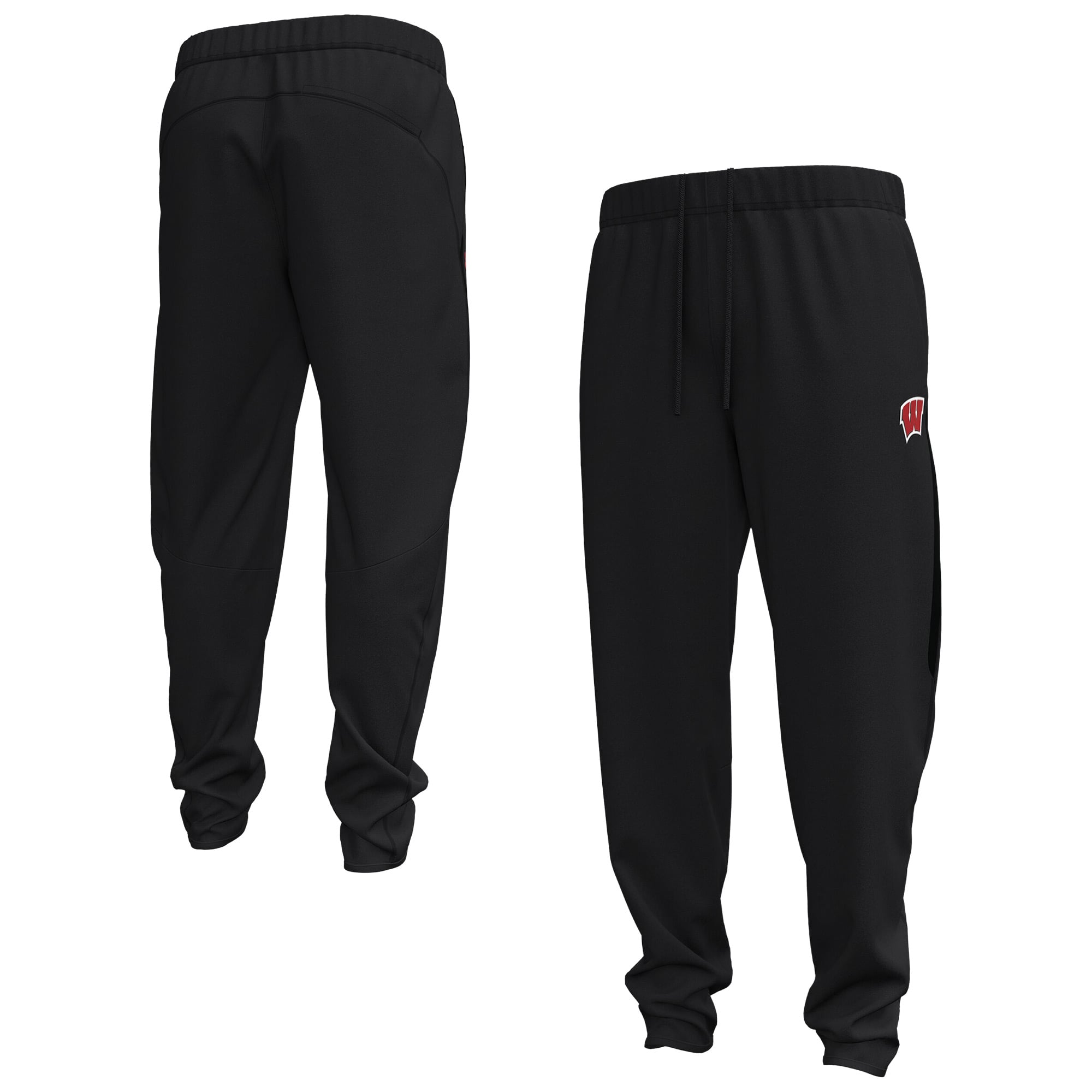 Men's Under Armour Black Wisconsin Badgers 2026 Sideline Unstoppable Fleece Pants
