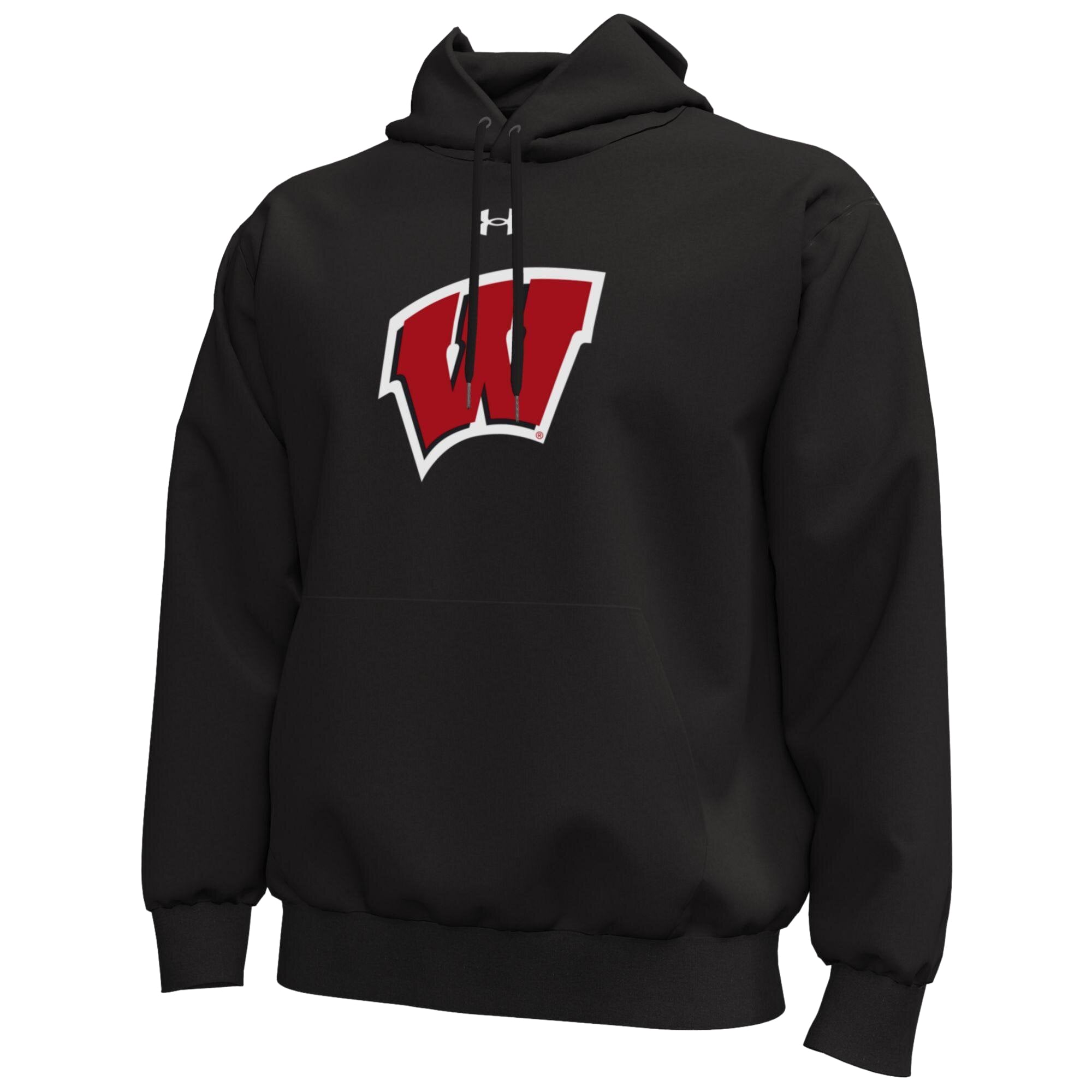 Sweat à capuche en polaire Under Armour rouge Wisconsin Badgers Core Icon pour homme