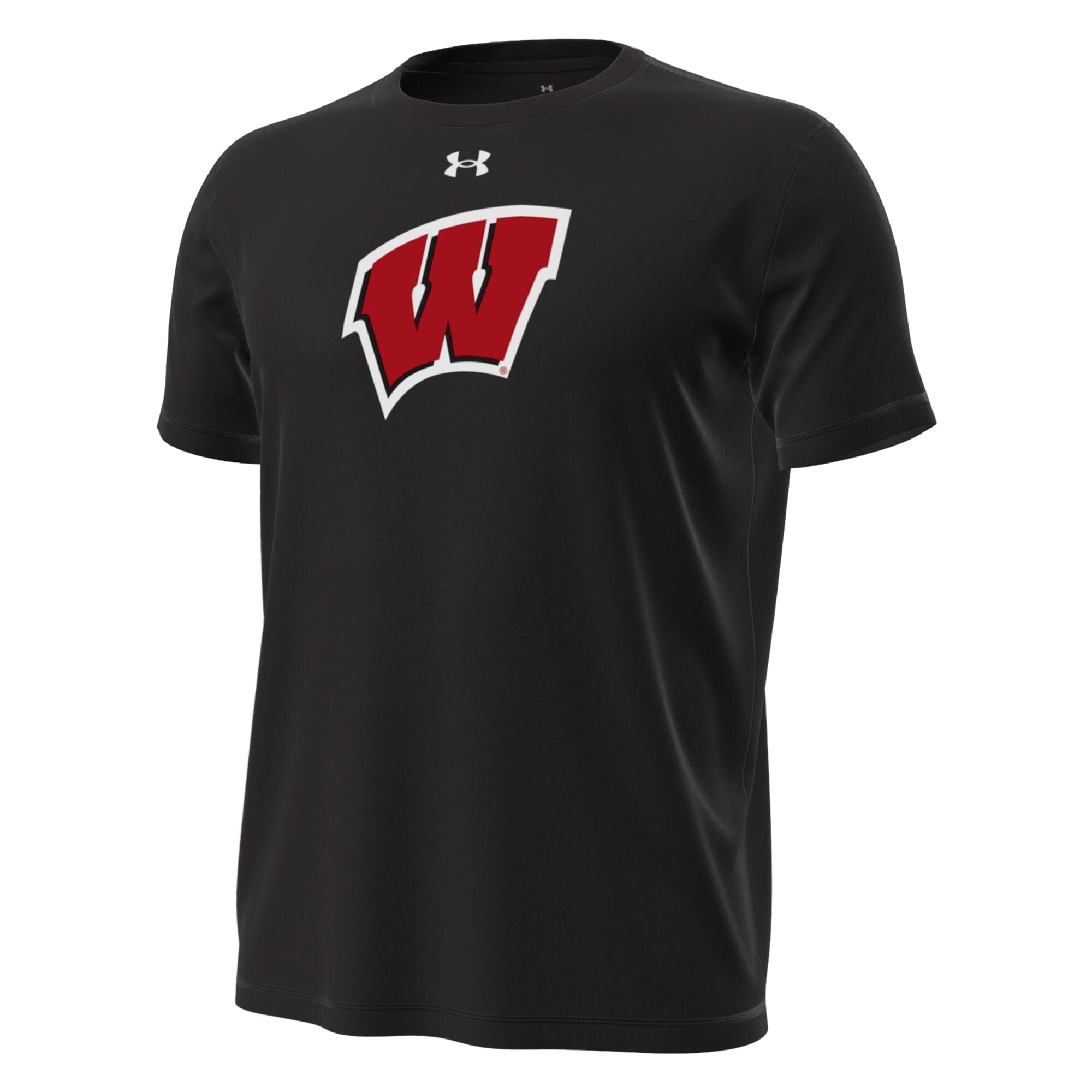 Men's Under Armour Red Wisconsin Badgers Bucky Tech Stretch T-Shirt