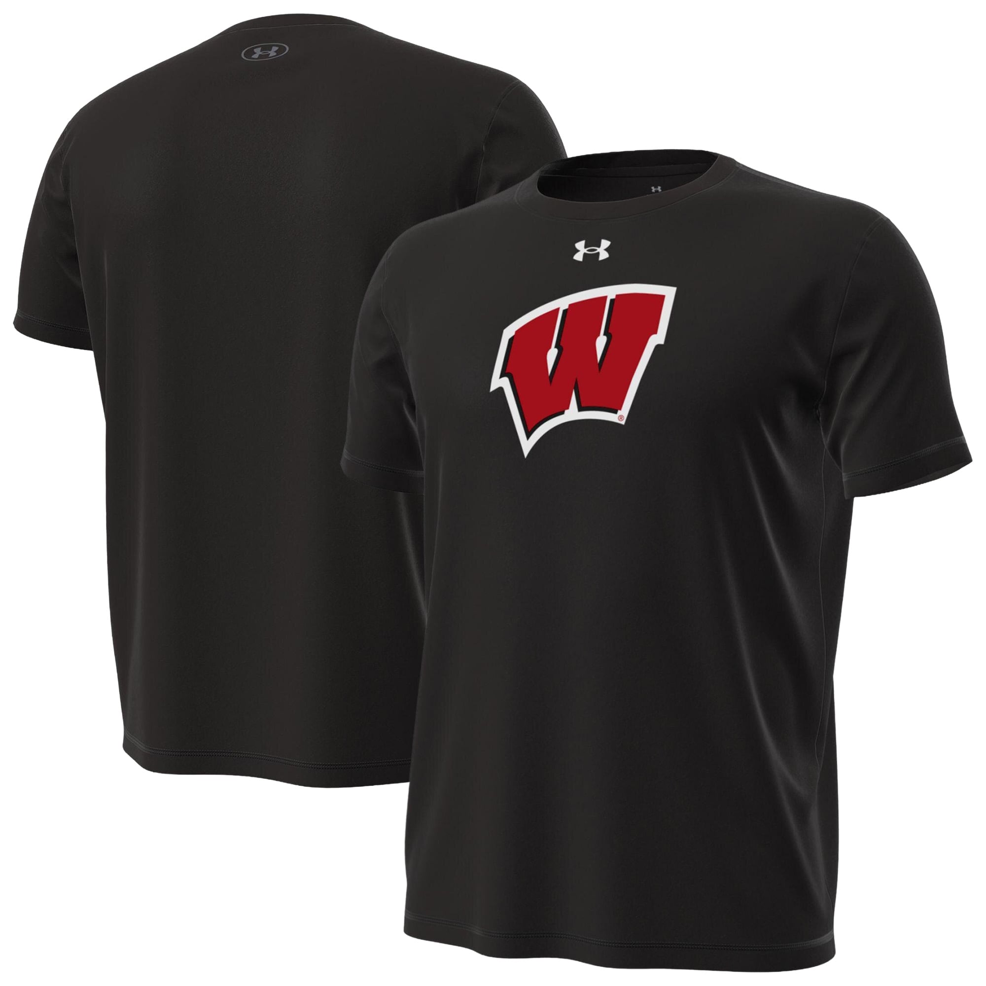 Men's Under Armour Red Wisconsin Badgers Bucky Tech Stretch T-Shirt