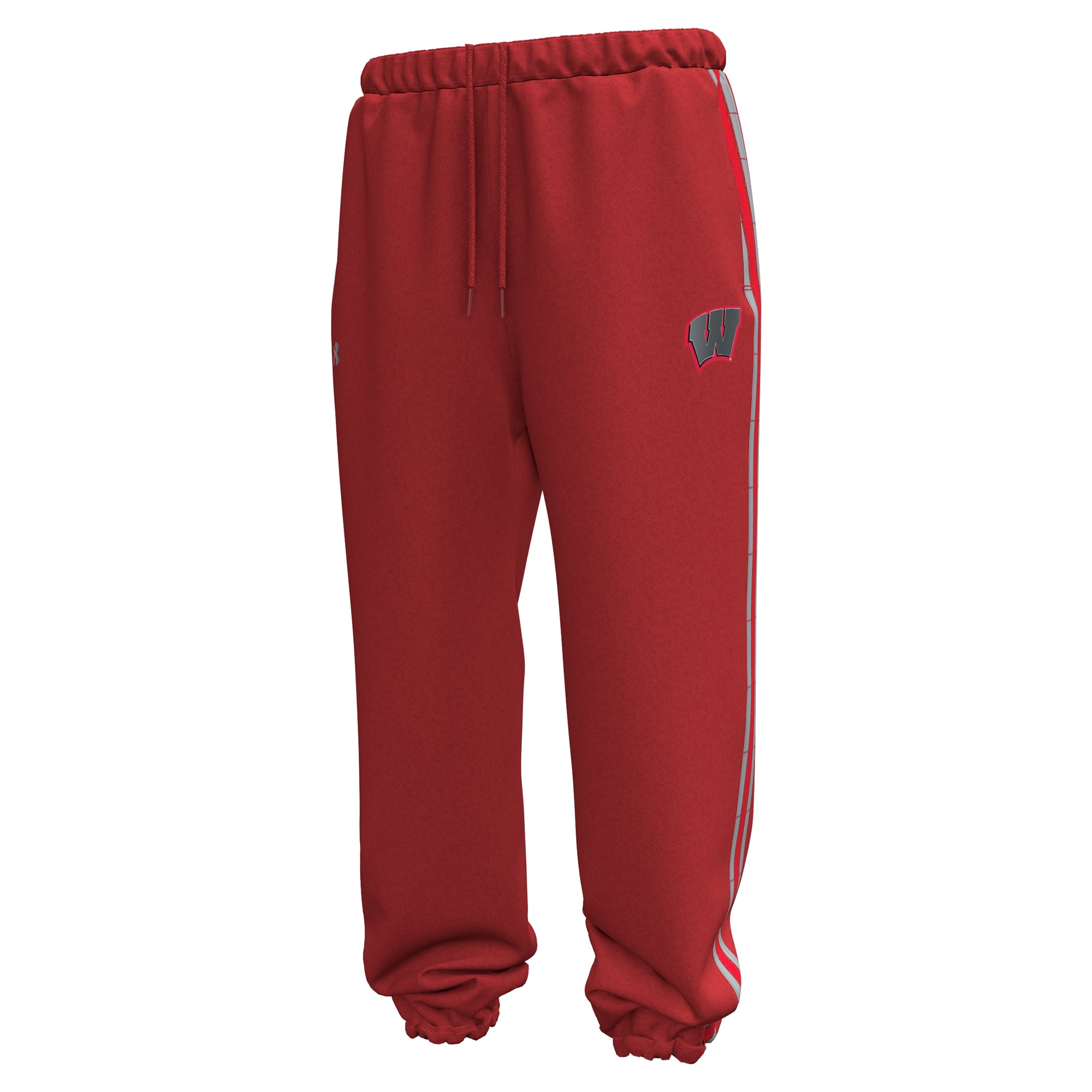 Men's Under Armour Red Wisconsin Badgers 2026 Lambeau Field Collection Icon Taped Pants