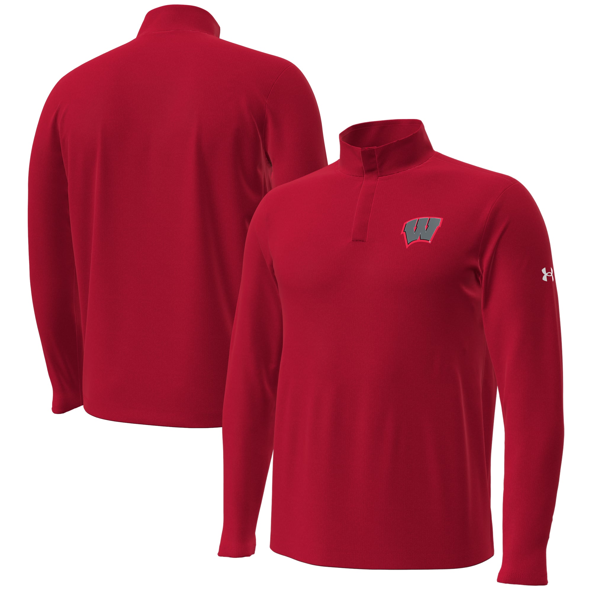 Men's Under Armour Wisconsin Badgers 2026 Lambeau Field Collection Playoff Performance Quarter-Zip Top