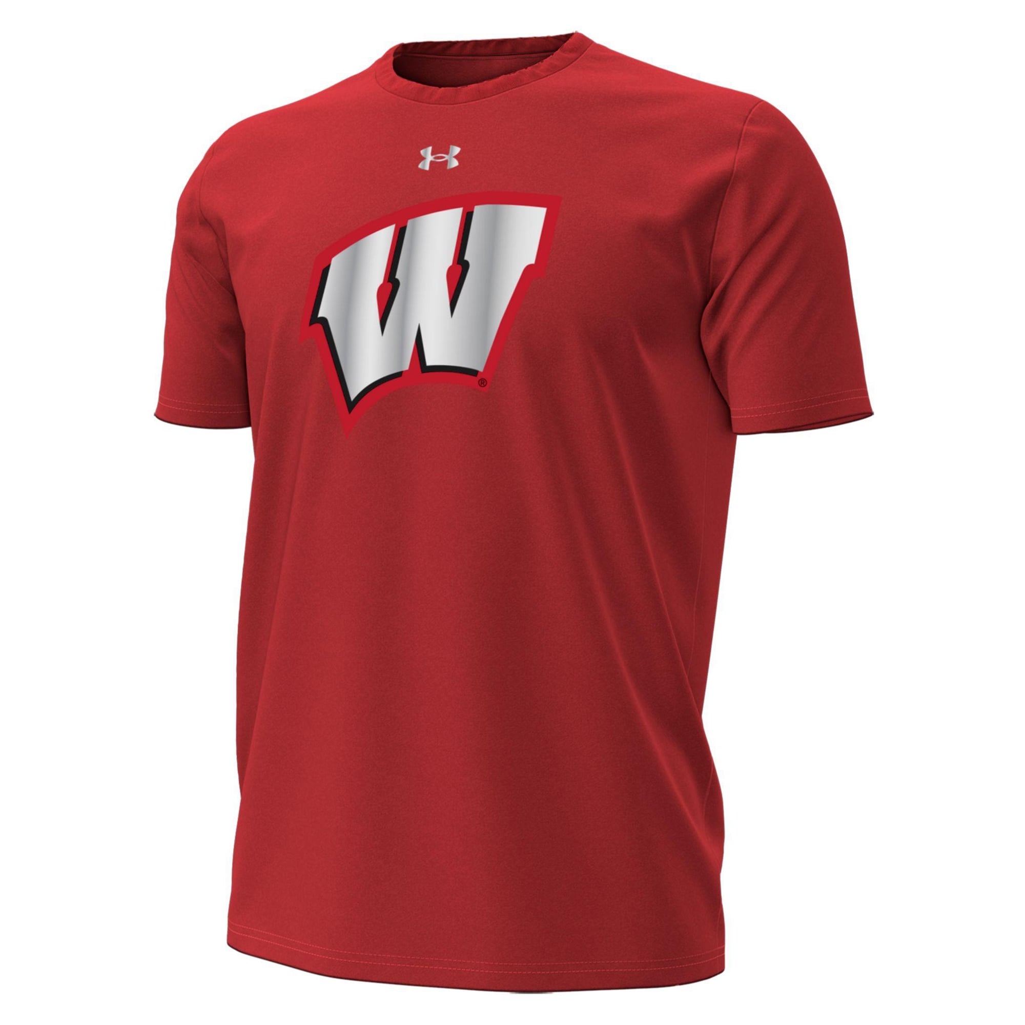 Men's Under Armour Red Wisconsin Badgers 2026 Lambeau Field Collection Primary Performance T-Shirt