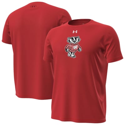 Wisconsin Badgers Under Armour Bucky Tech Stretch T-Shirt - Red