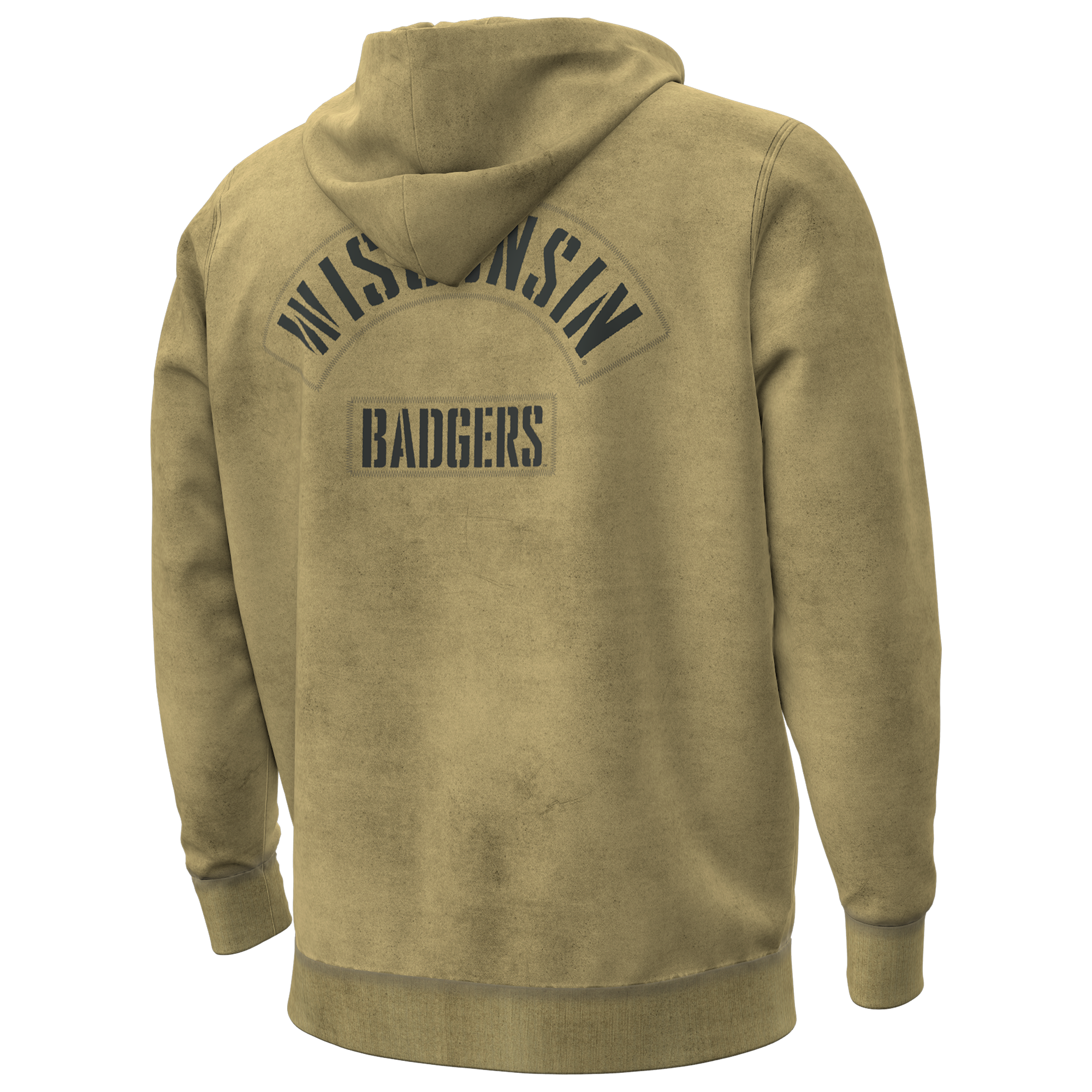 Sweat à capuche Under Armour beige Wisconsin Badgers Collection Freedom 2026 pour homme