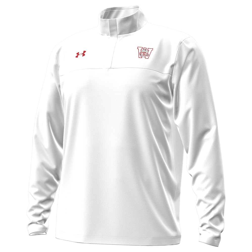 Men's Under Armour White Wisconsin Badgers 1980 Throwback Game Quarter ...