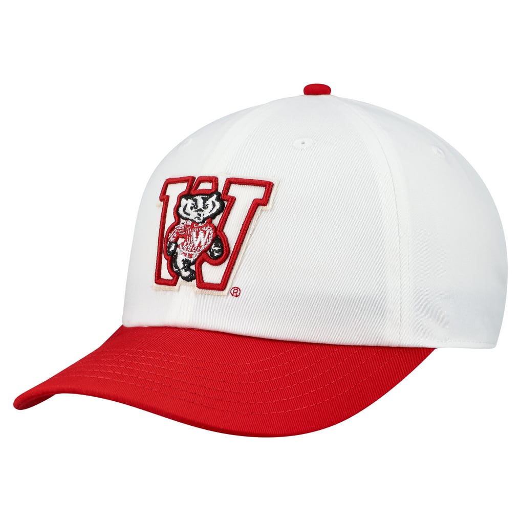 Wisconsin Badgers Stitched Map Red White Snapback Hat Cap Unisex Vintage Wisconsin Badgers Hat 90s Snapback Cap NCAA Football  main image 4